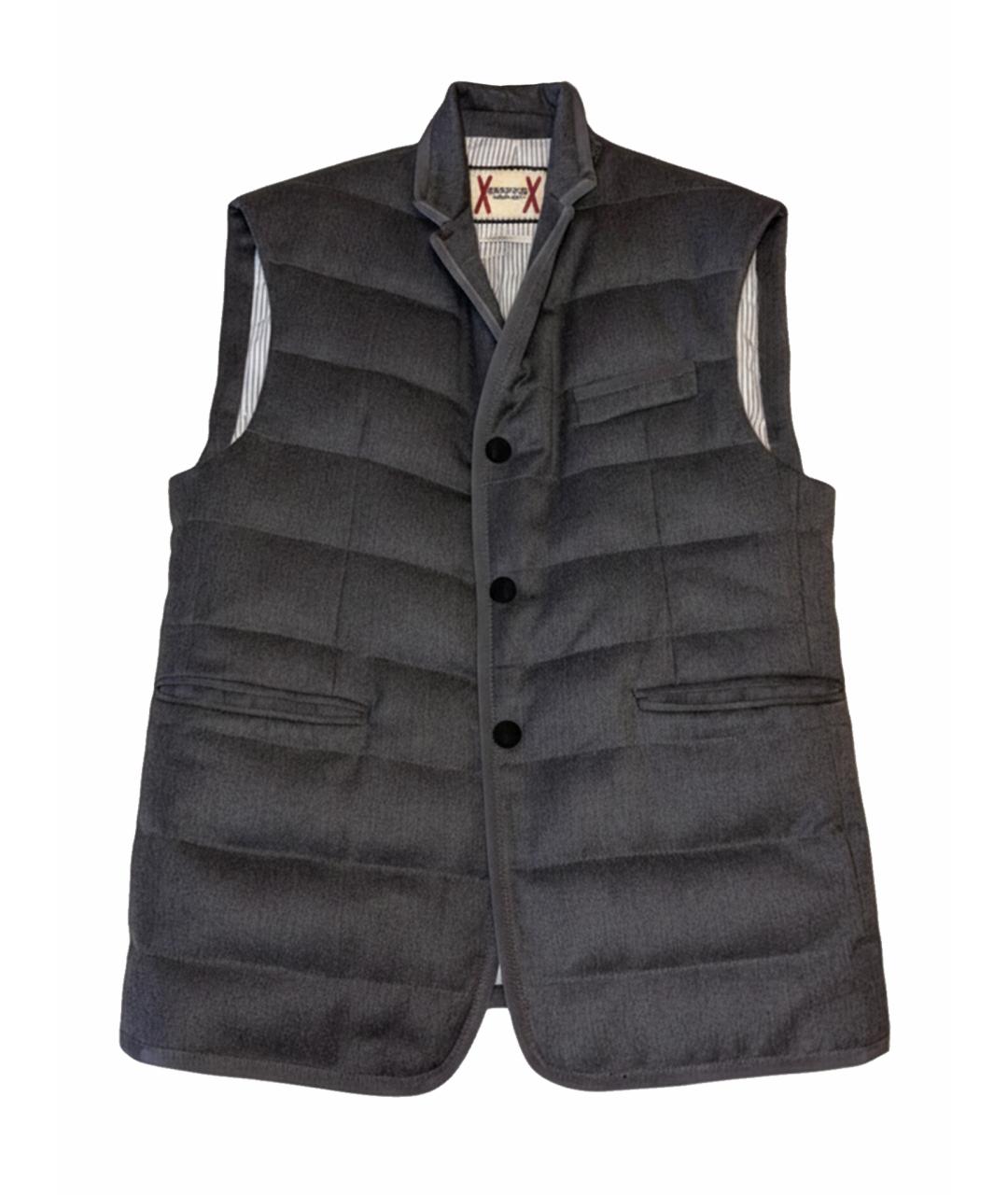 MONCLER Серый шерстяной жилет, фото 1