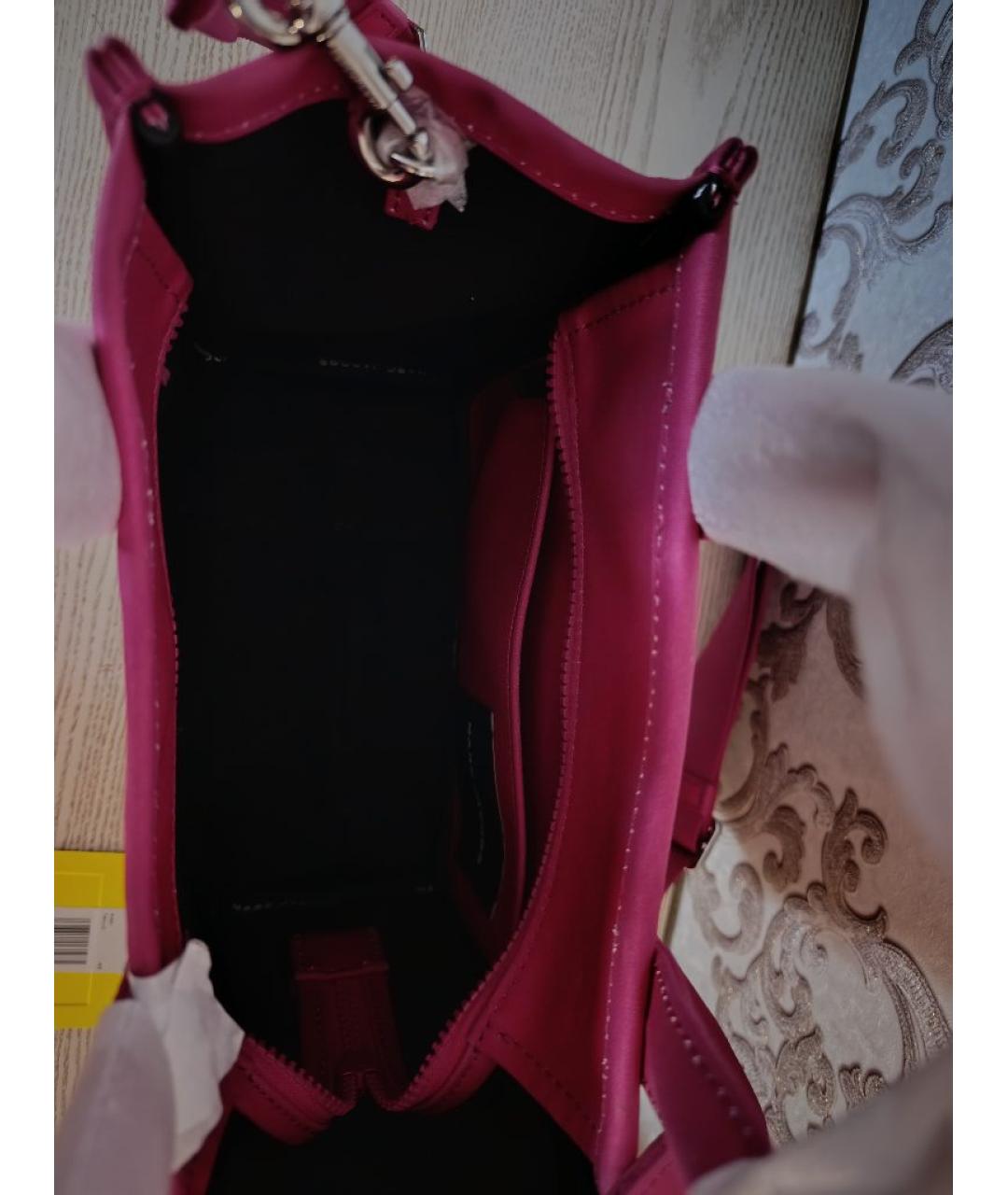 MARC JACOBS Фуксия хлопковая сумка тоут, фото 4