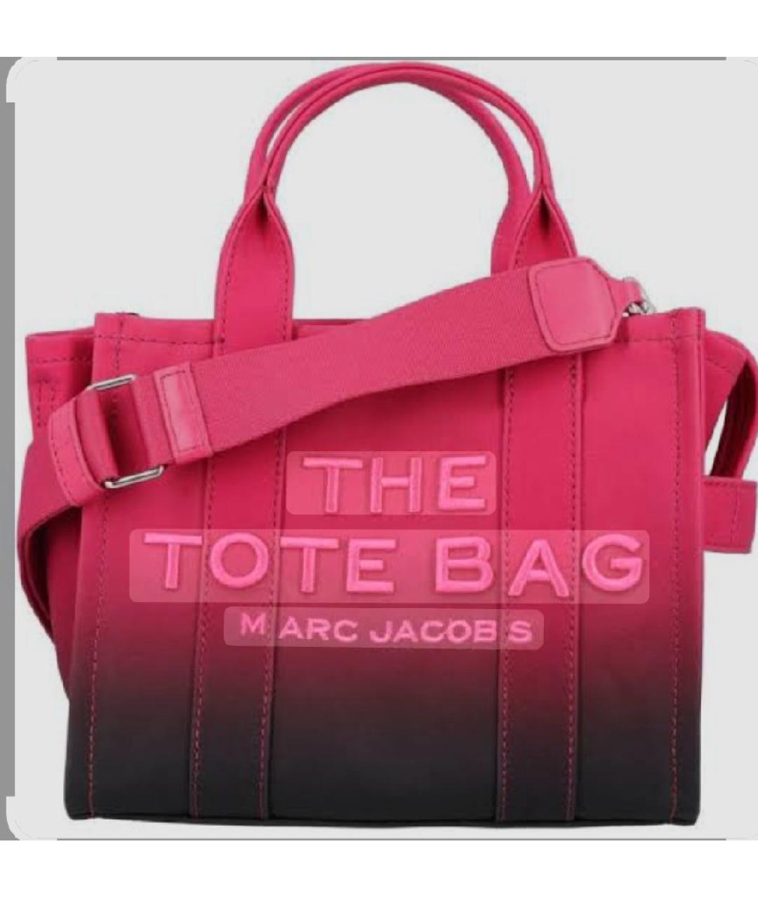 MARC JACOBS Фуксия хлопковая сумка тоут, фото 5