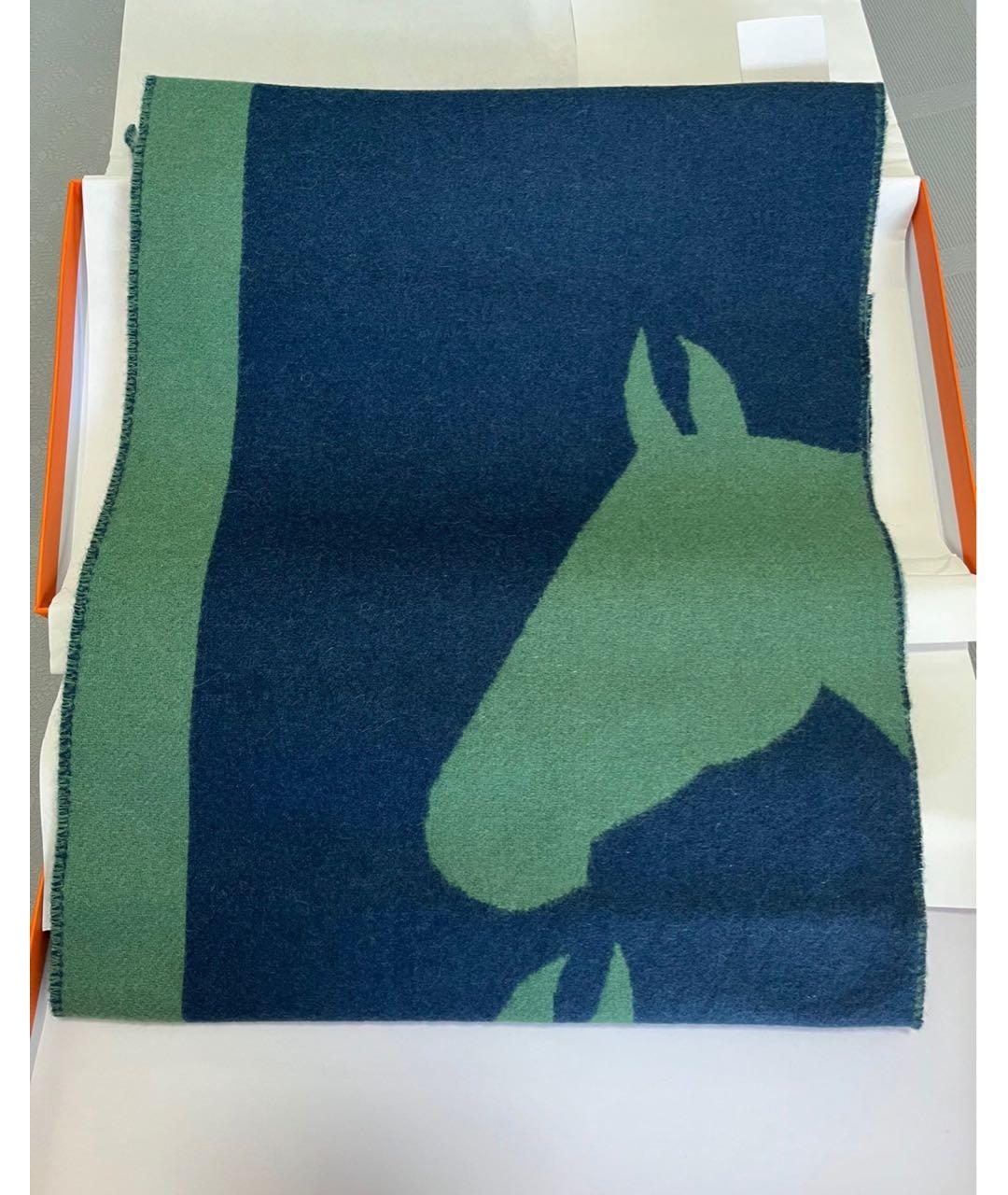 HERMES Мульти кашемировый шарф, фото 4