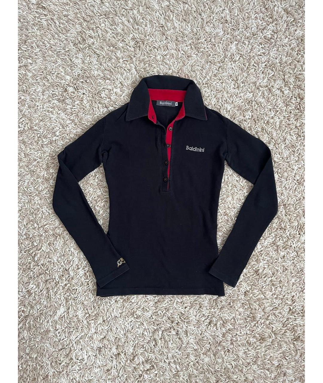 BLUMARINE Черная хлопковая водолазка, фото 4