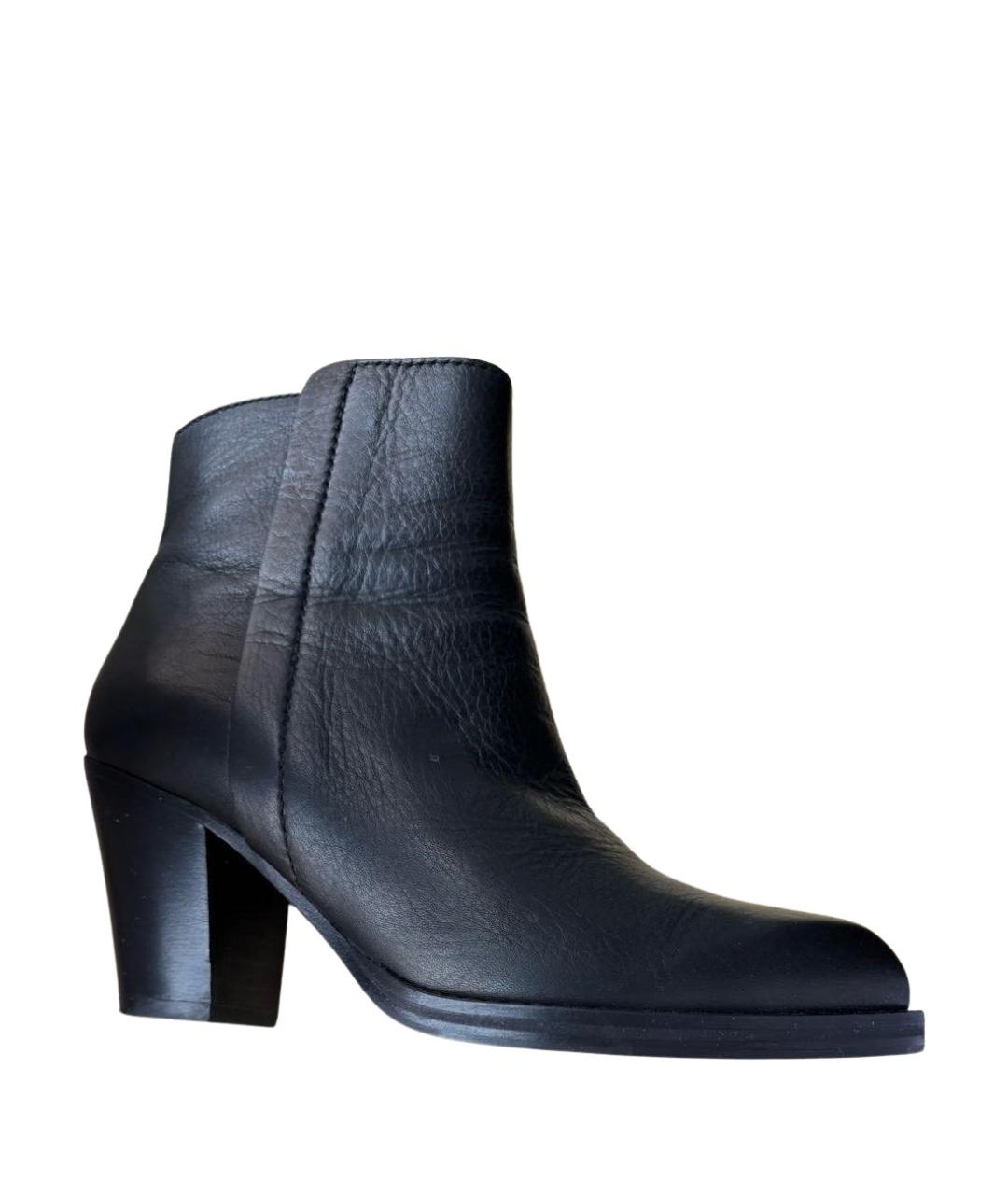 ESCADA Черные кожаные полусапоги, фото 1