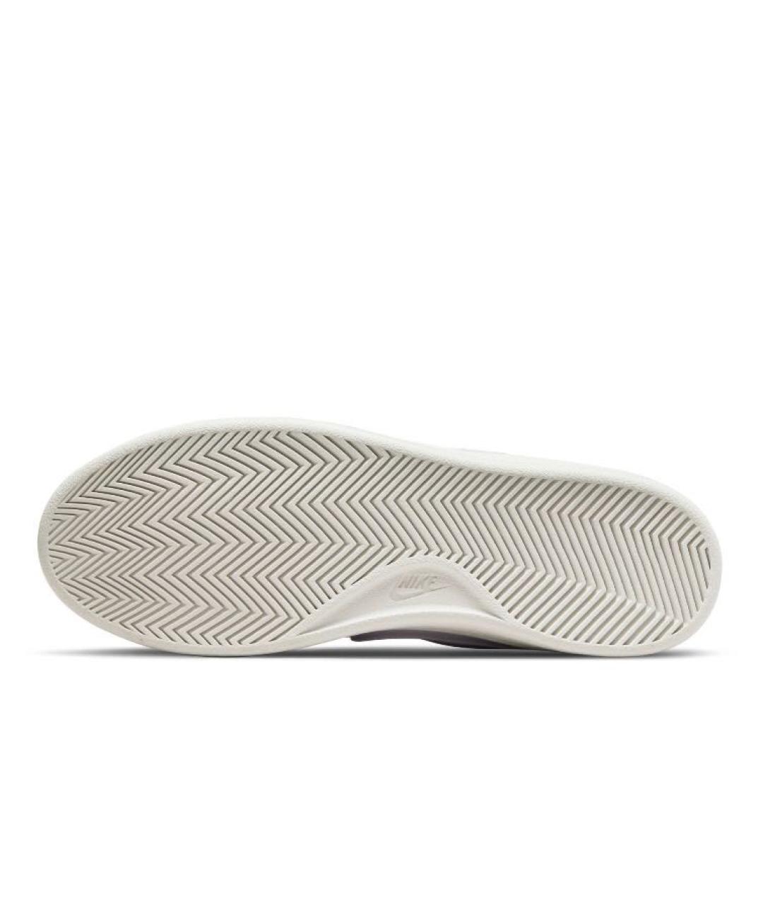 NIKE Белые кожаные высокие кроссовки / кеды, фото 5