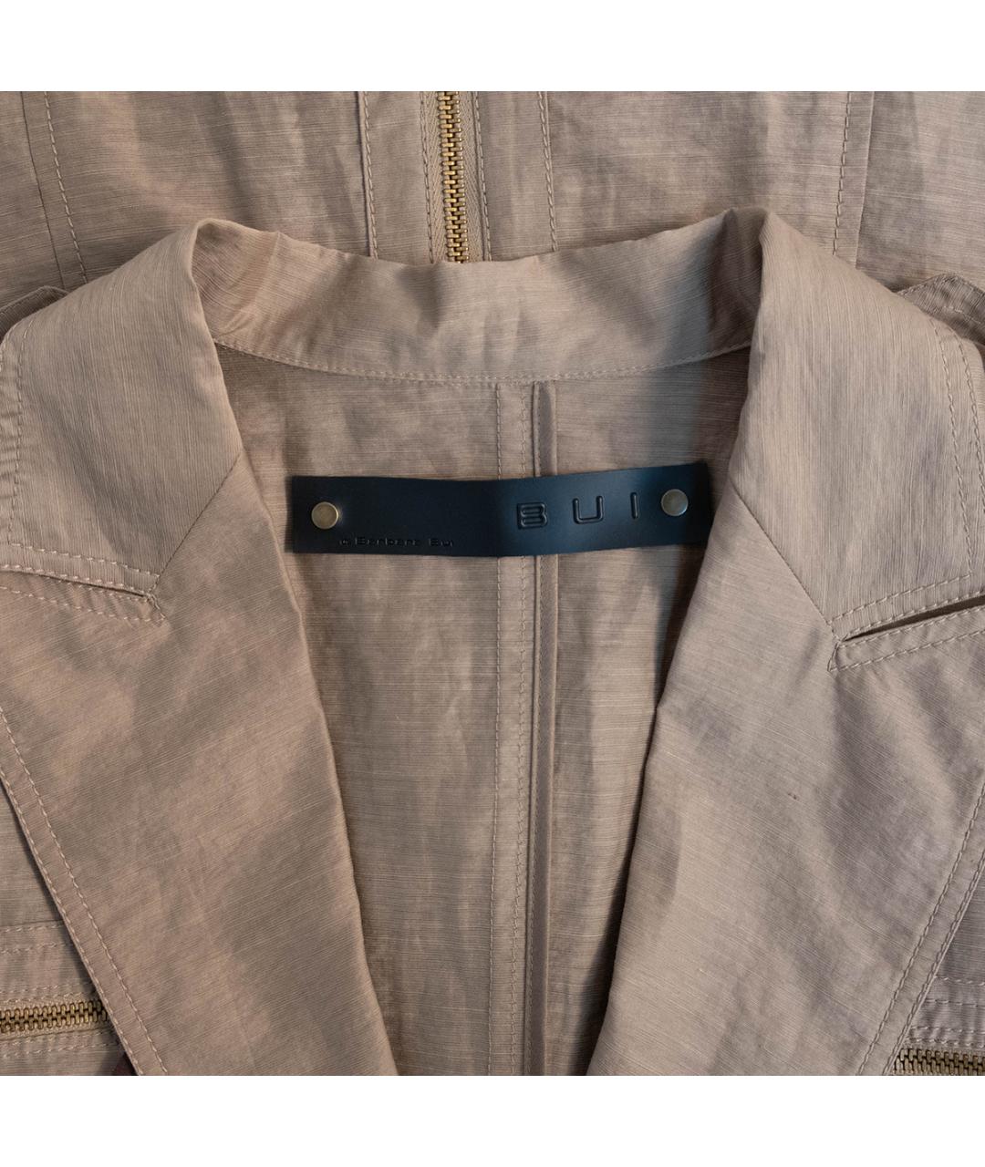 BARBARA BUI Бежевый льняной жакет/пиджак, фото 3