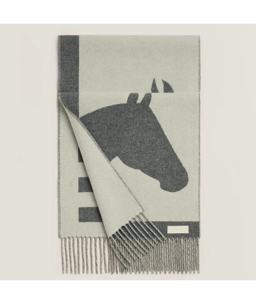 HERMES Мульти кашемировый шарф, фото 4