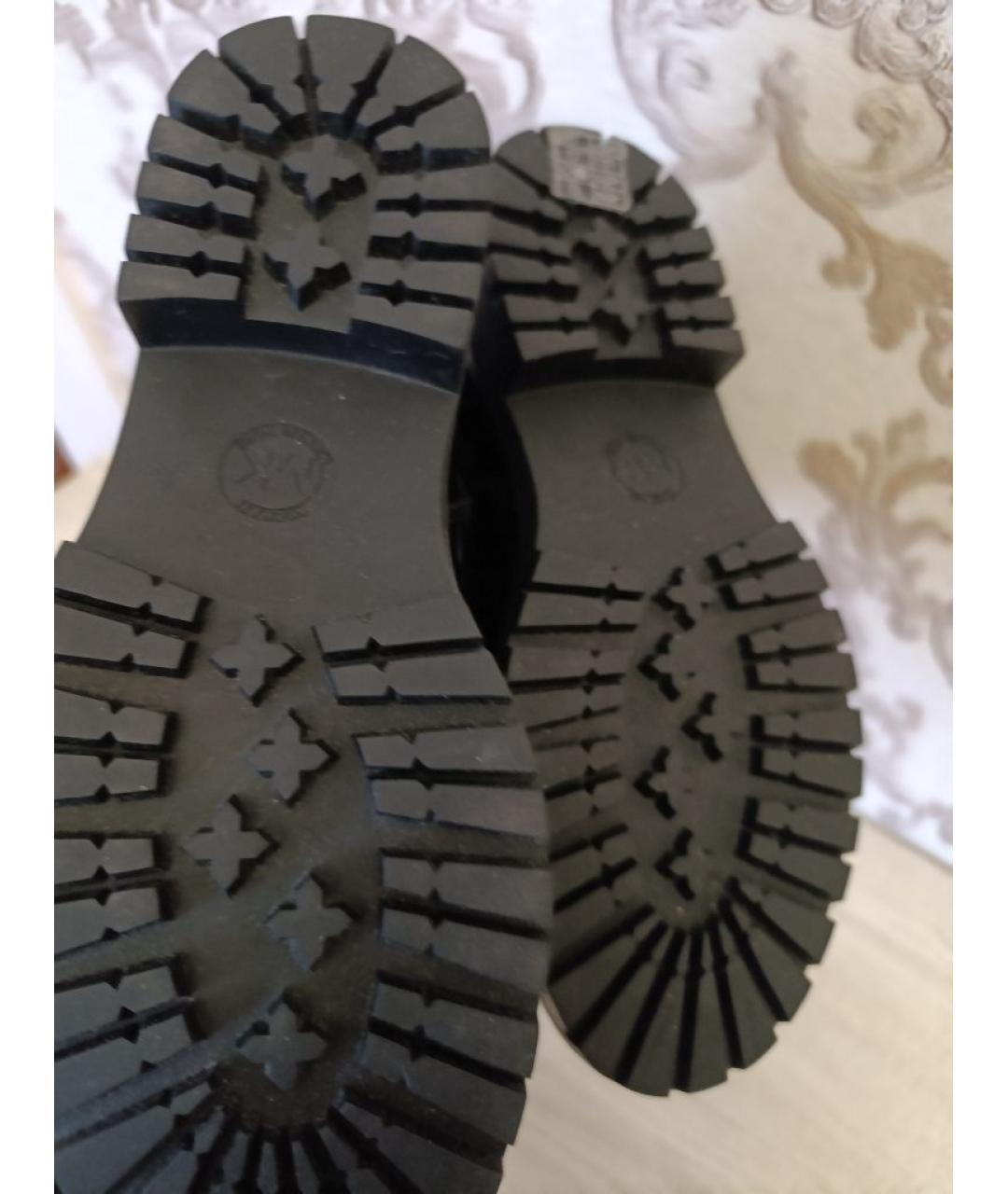 MICHAEL KORS Черные кожаные сапоги, фото 4