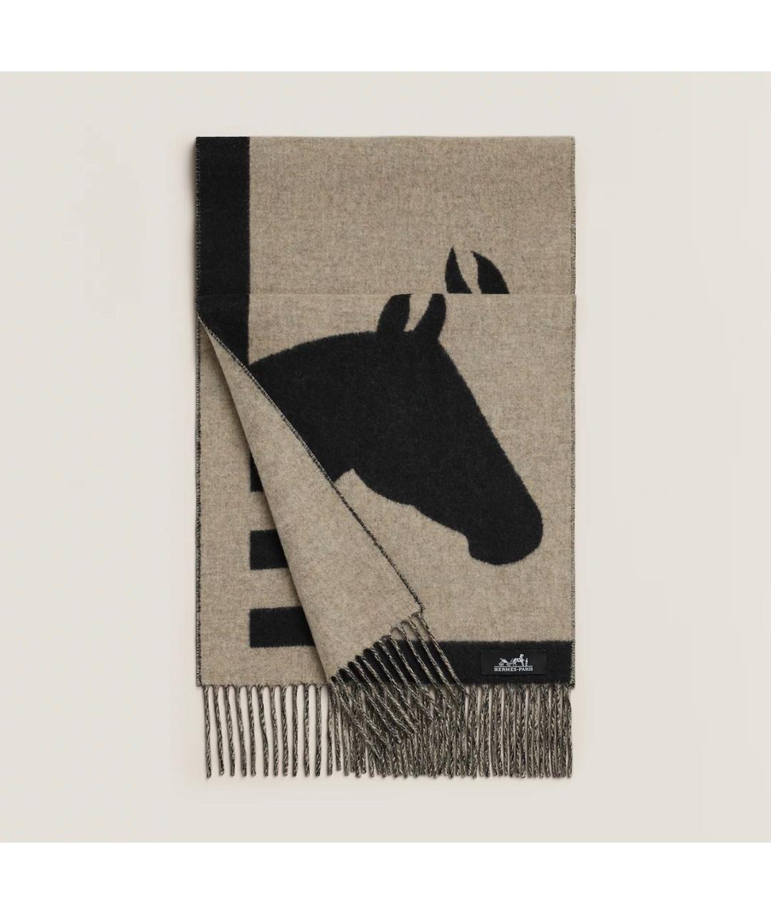 HERMES Мульти кашемировый шарф, фото 5