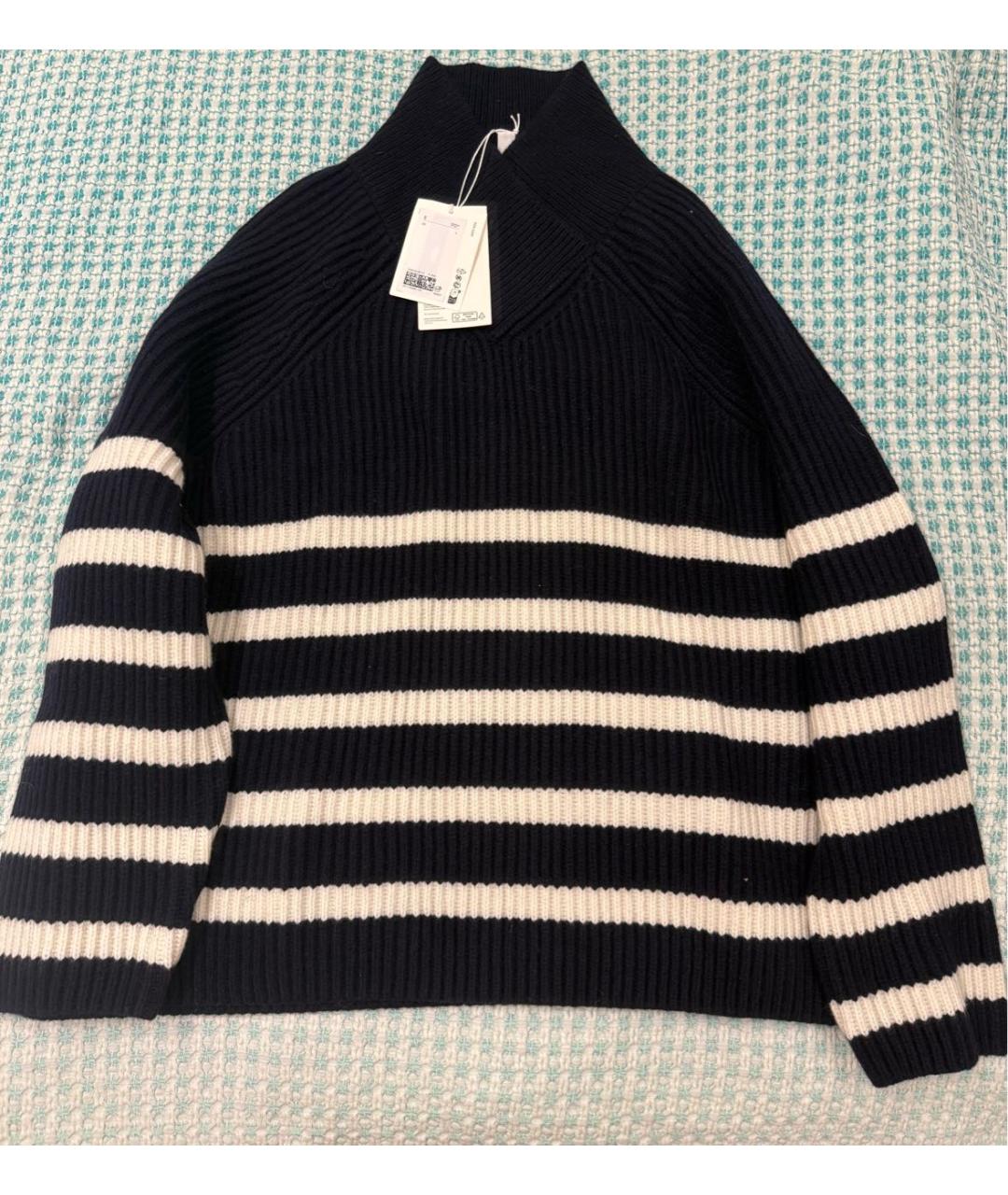 COS Темно-синий шерстяной джемпер / свитер, фото 2