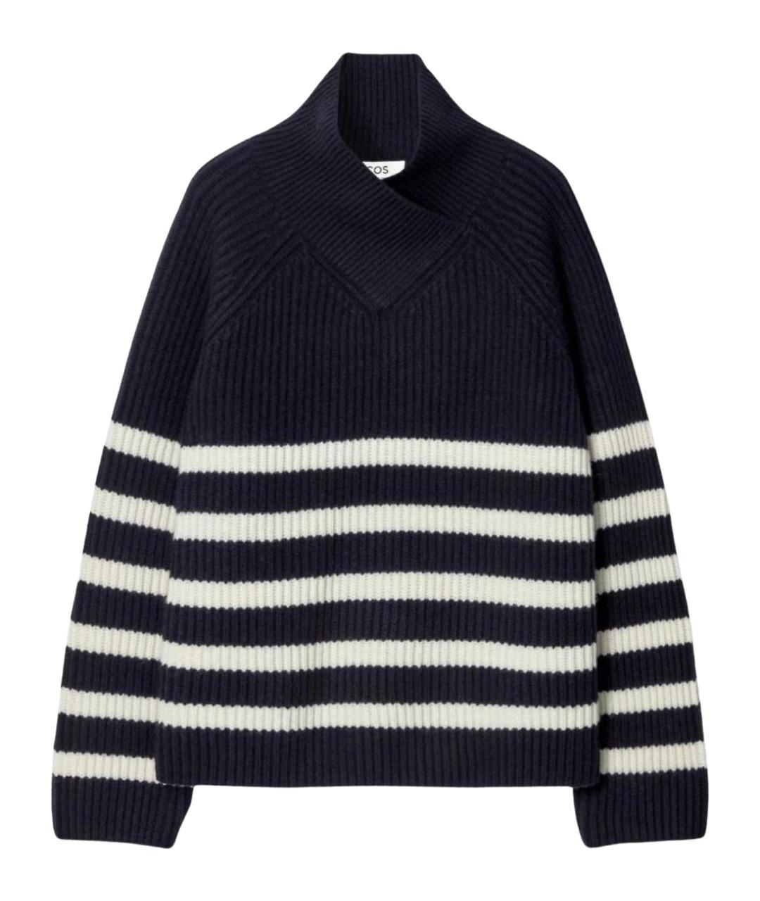 COS Темно-синий шерстяной джемпер / свитер, фото 1