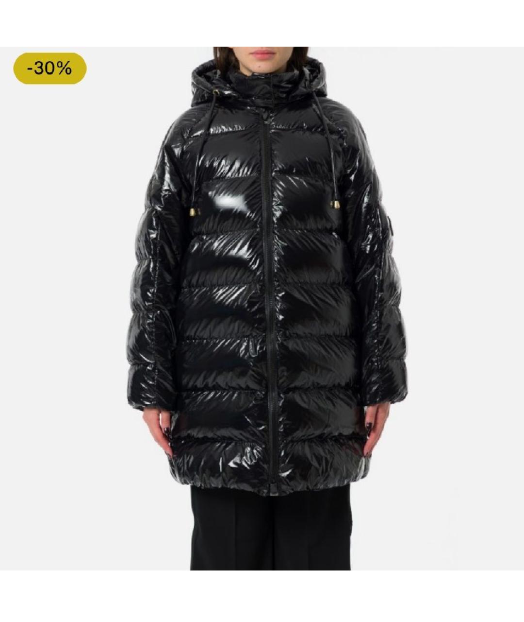 PINKO Черный полиэстеровый пуховик, фото 6