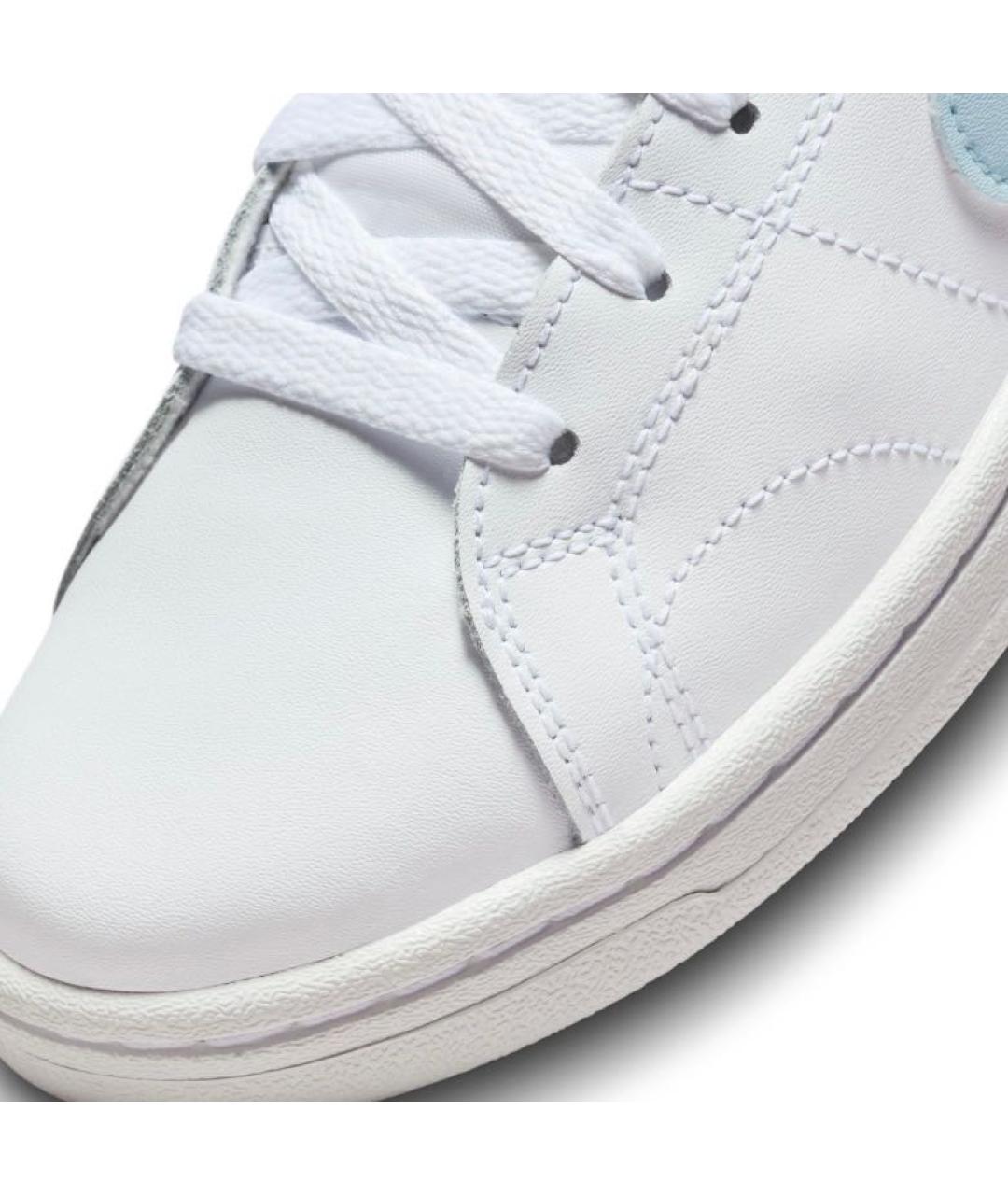 NIKE Белые кожаные высокие кроссовки / кеды, фото 5