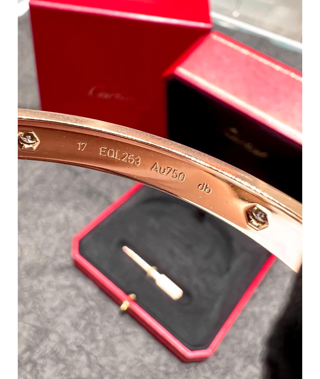 CARTIER Золотой браслет из розового золота, фото 7