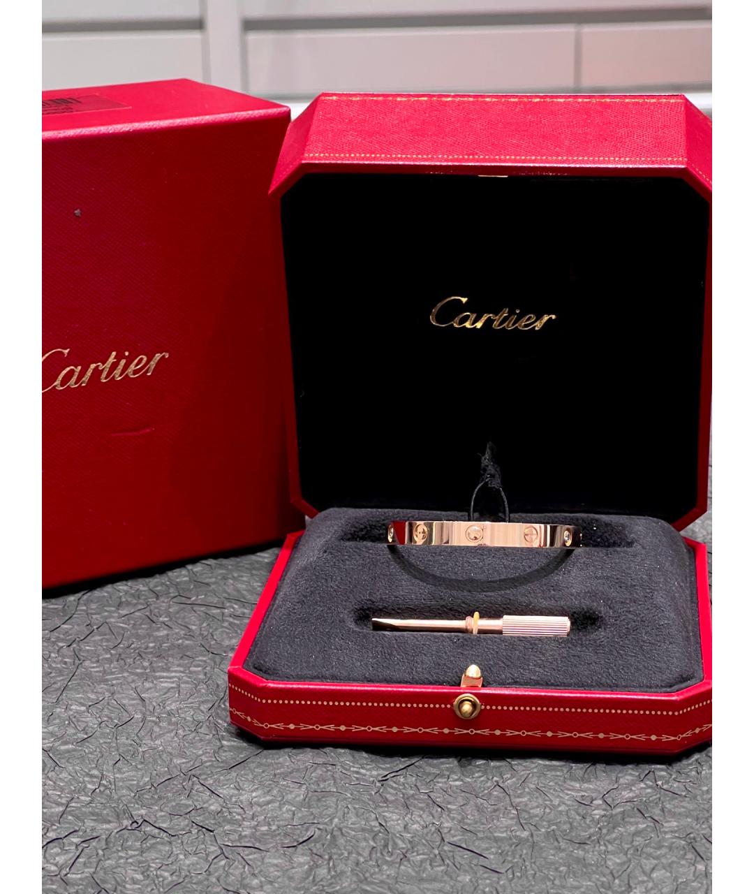 CARTIER Золотой браслет из розового золота, фото 4