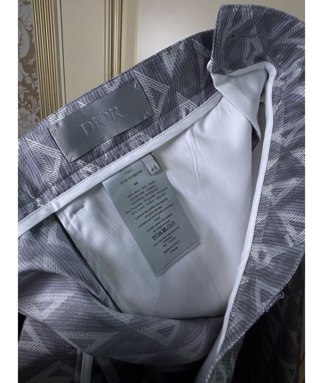 CHRISTIAN DIOR Серый повседневный костюм, фото 6