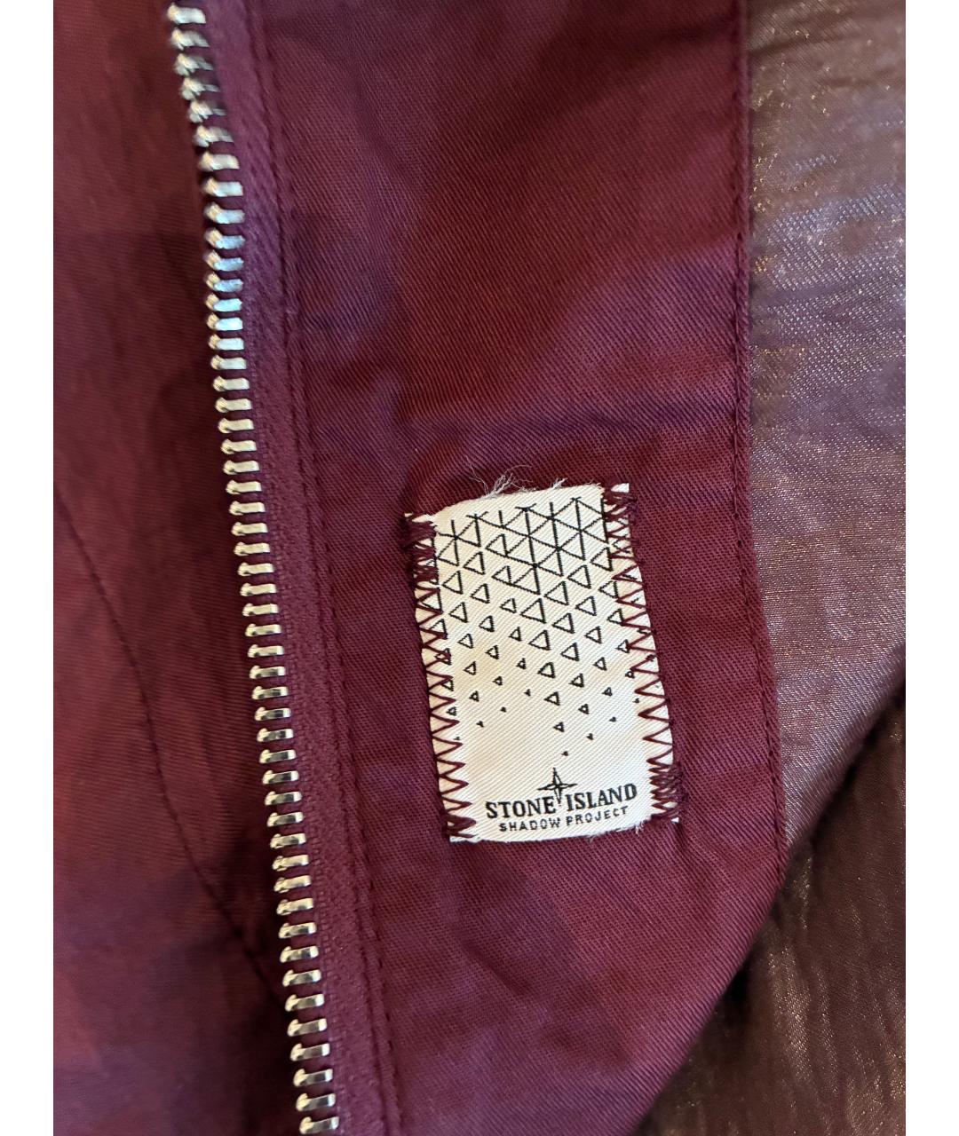 STONE ISLAND SHADOW PROJECT Бордовая футболка, фото 3