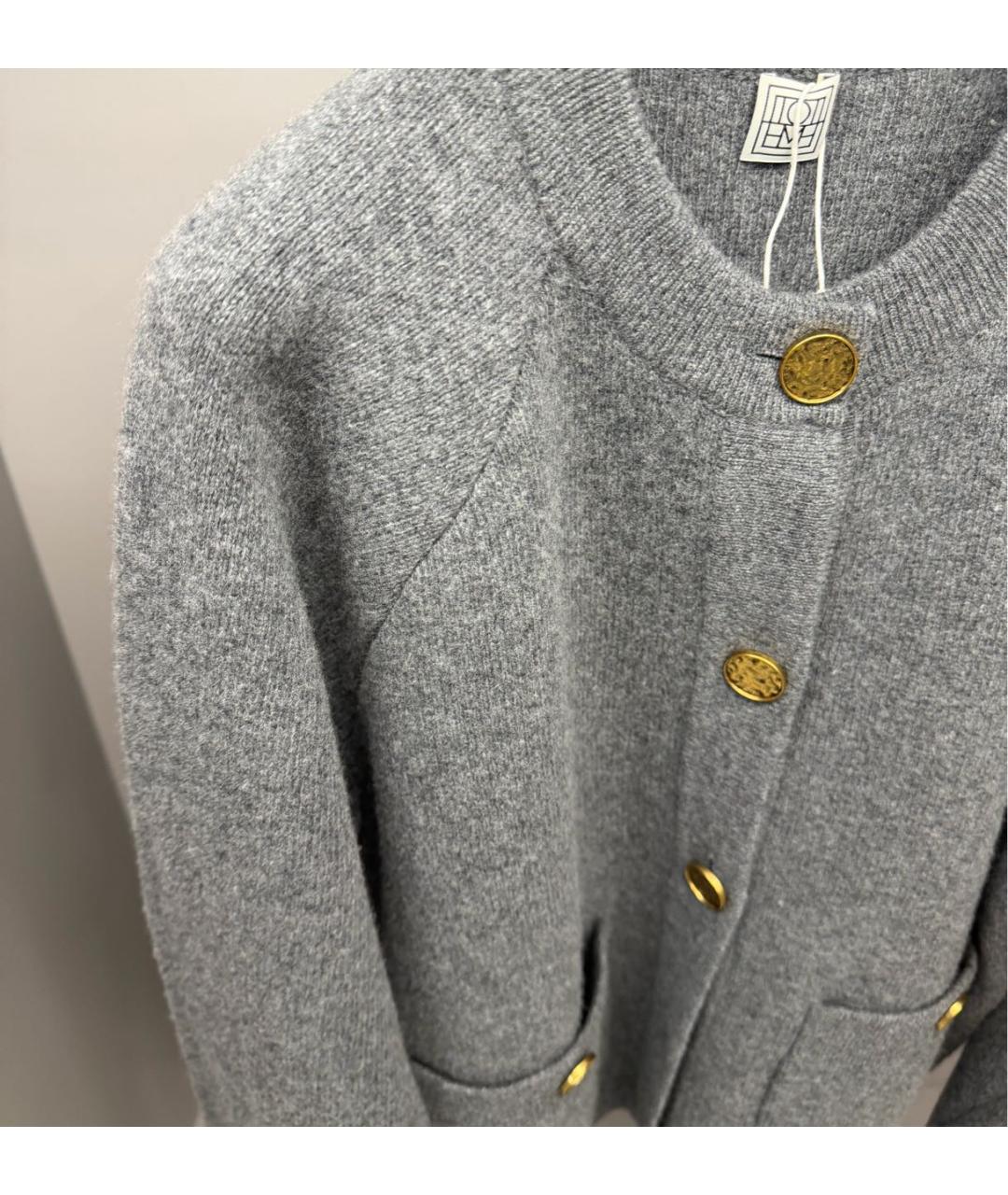 TOTEME Серый кардиган, фото 3