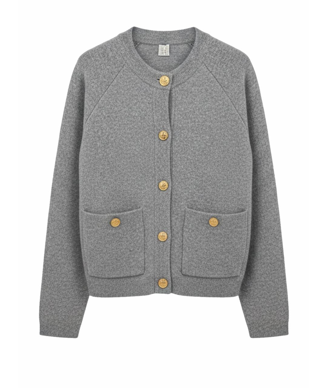 TOTEME Серый кардиган, фото 1