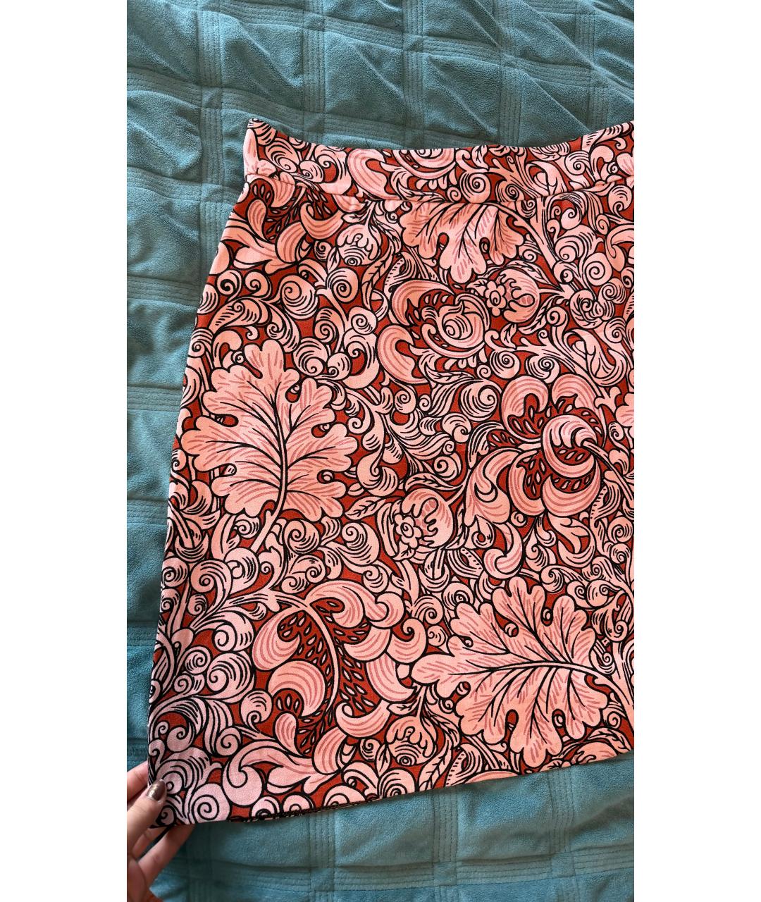 MIU MIU Шелковая юбка мини, фото 2