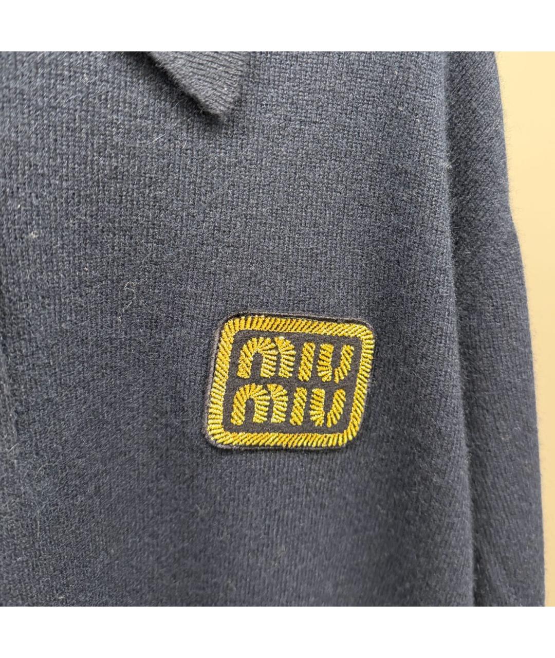 MIU MIU Темно-синий джемпер / свитер, фото 2