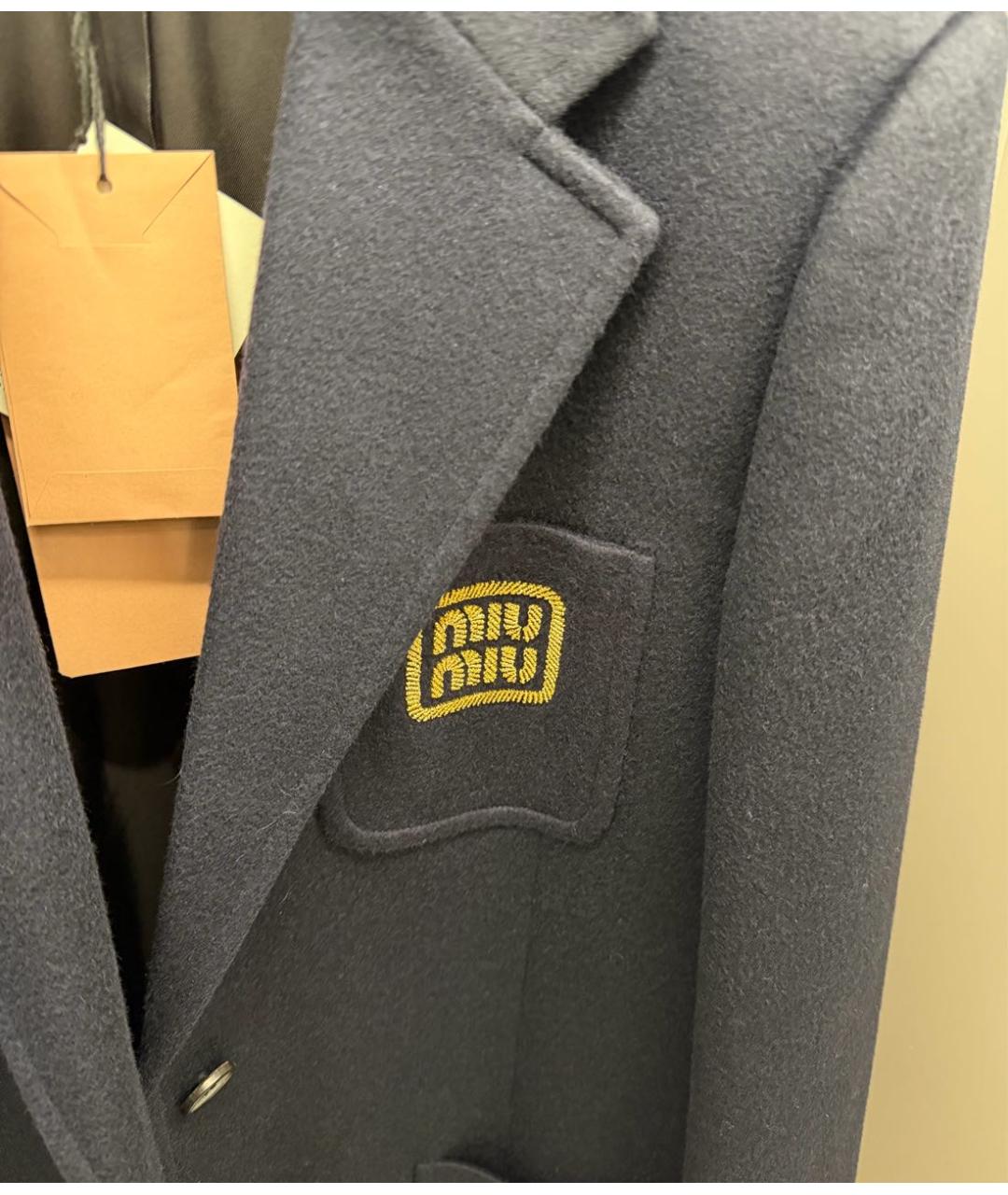 MIU MIU Темно-синий жакет/пиджак, фото 2