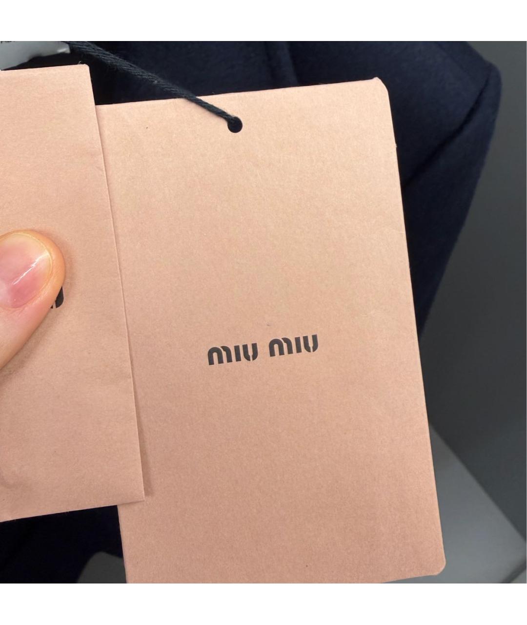 MIU MIU Темно-синий жакет/пиджак, фото 5