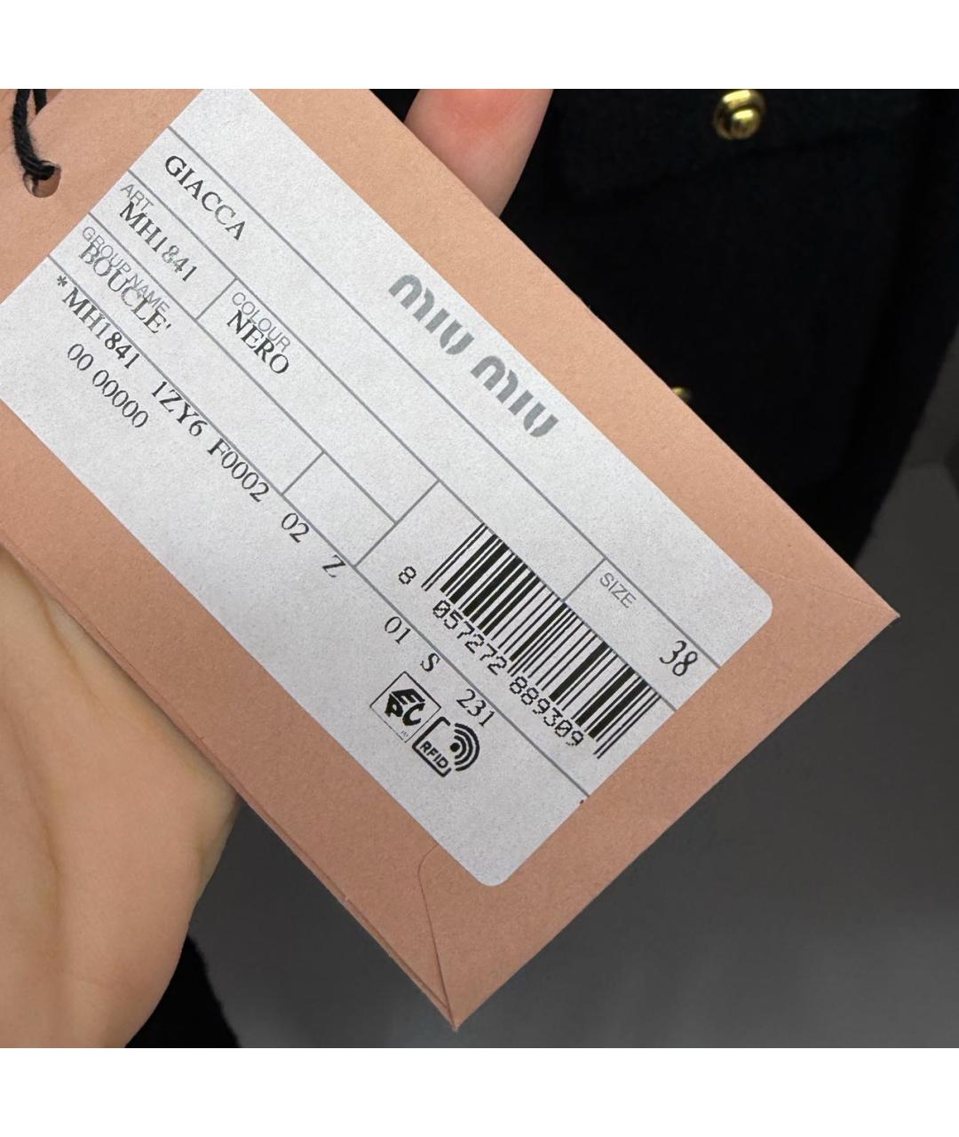 MIU MIU Черный жакет/пиджак, фото 4