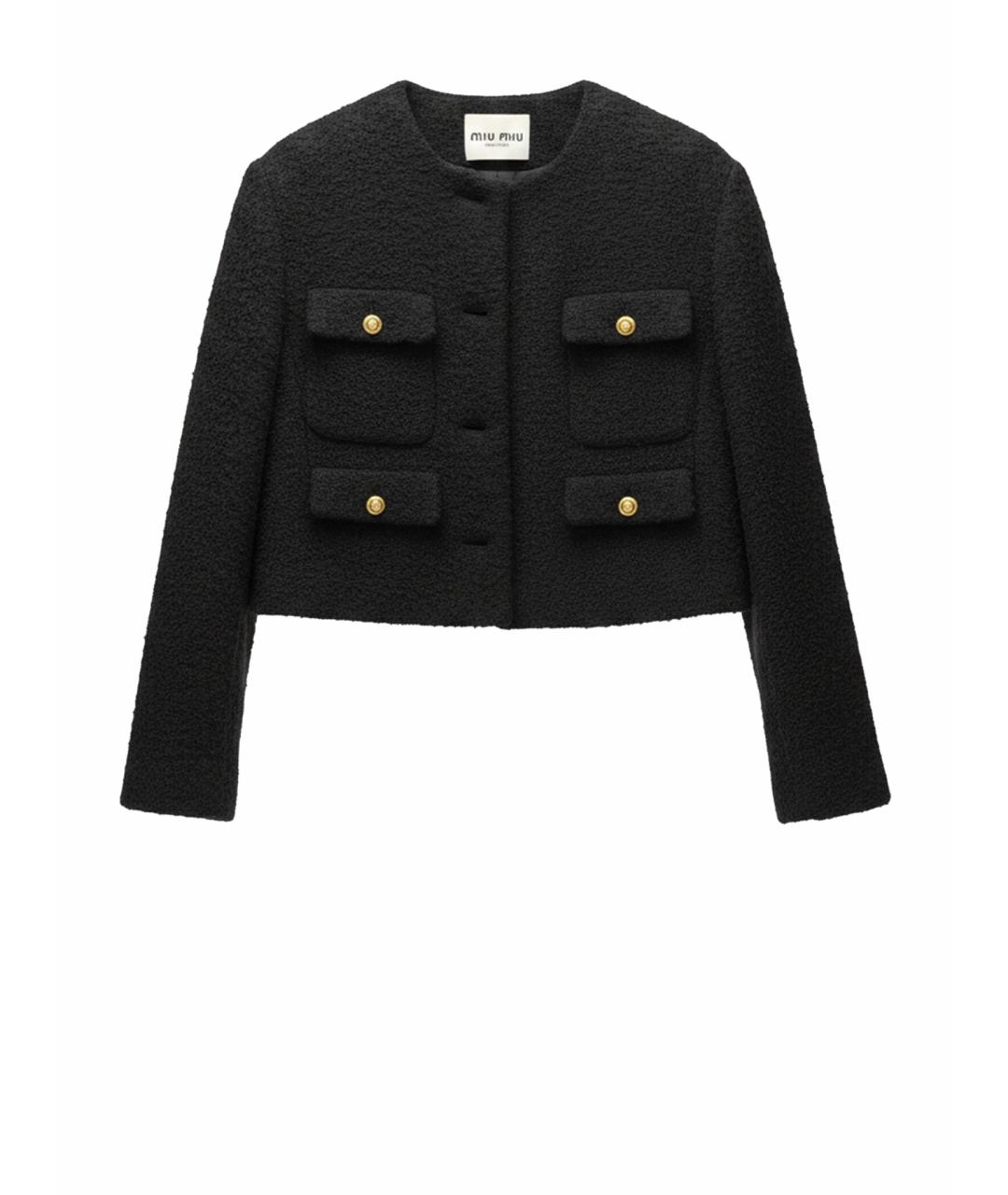 MIU MIU Черный жакет/пиджак, фото 1