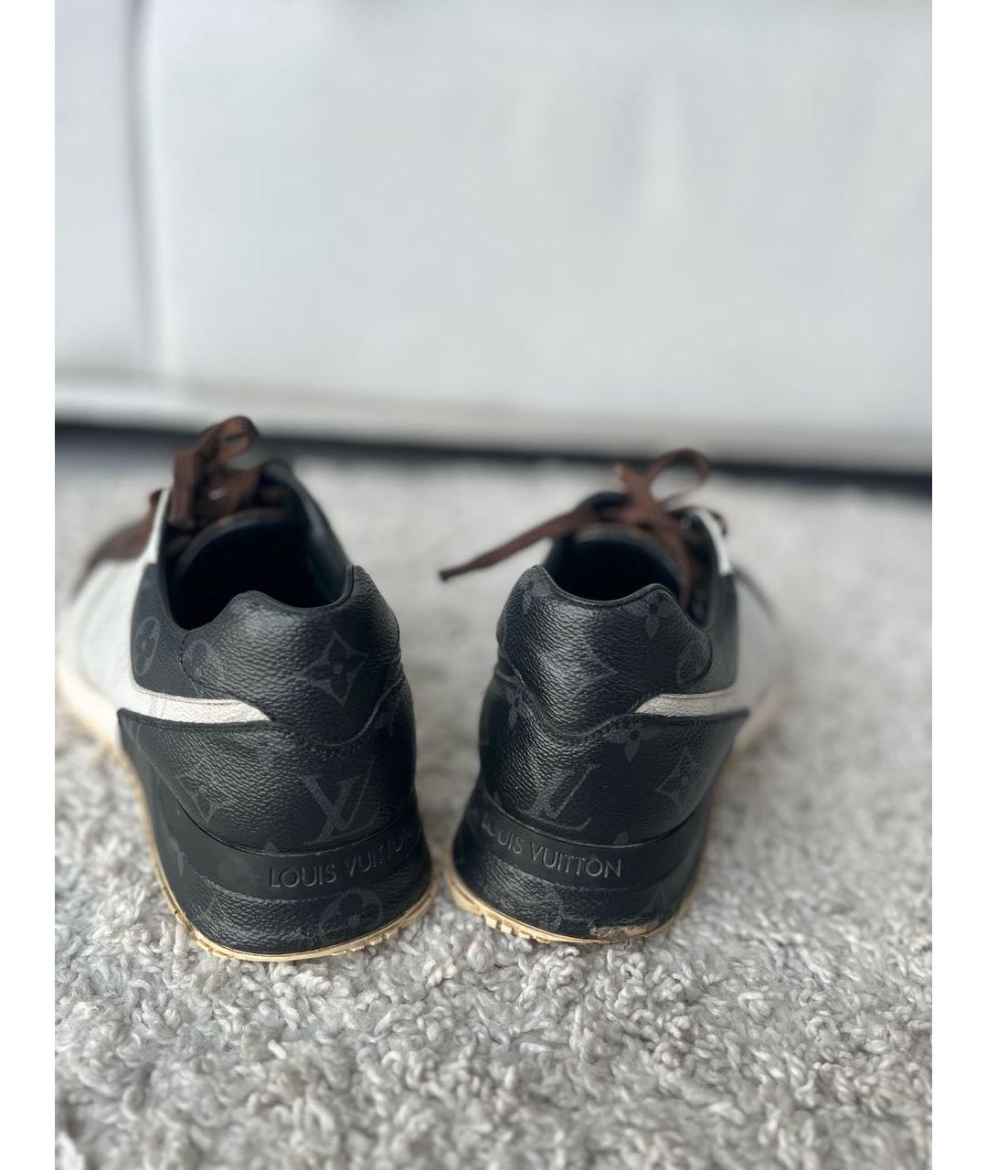 LOUIS VUITTON Коричневые кожаные кеды, фото 3