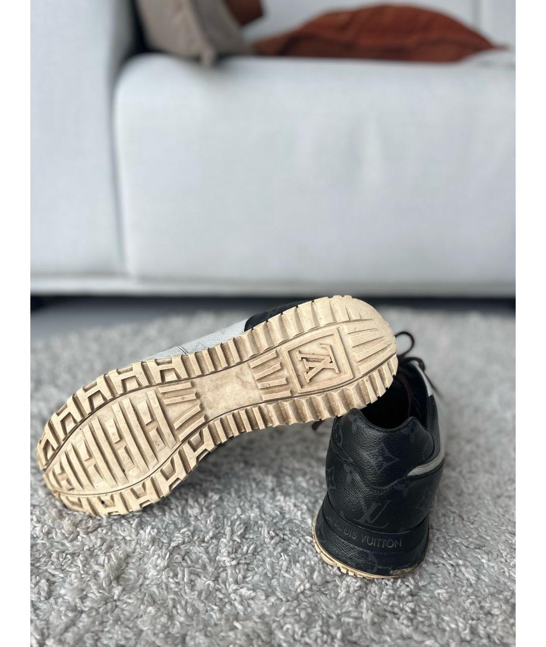 LOUIS VUITTON Коричневые кожаные кеды, фото 4