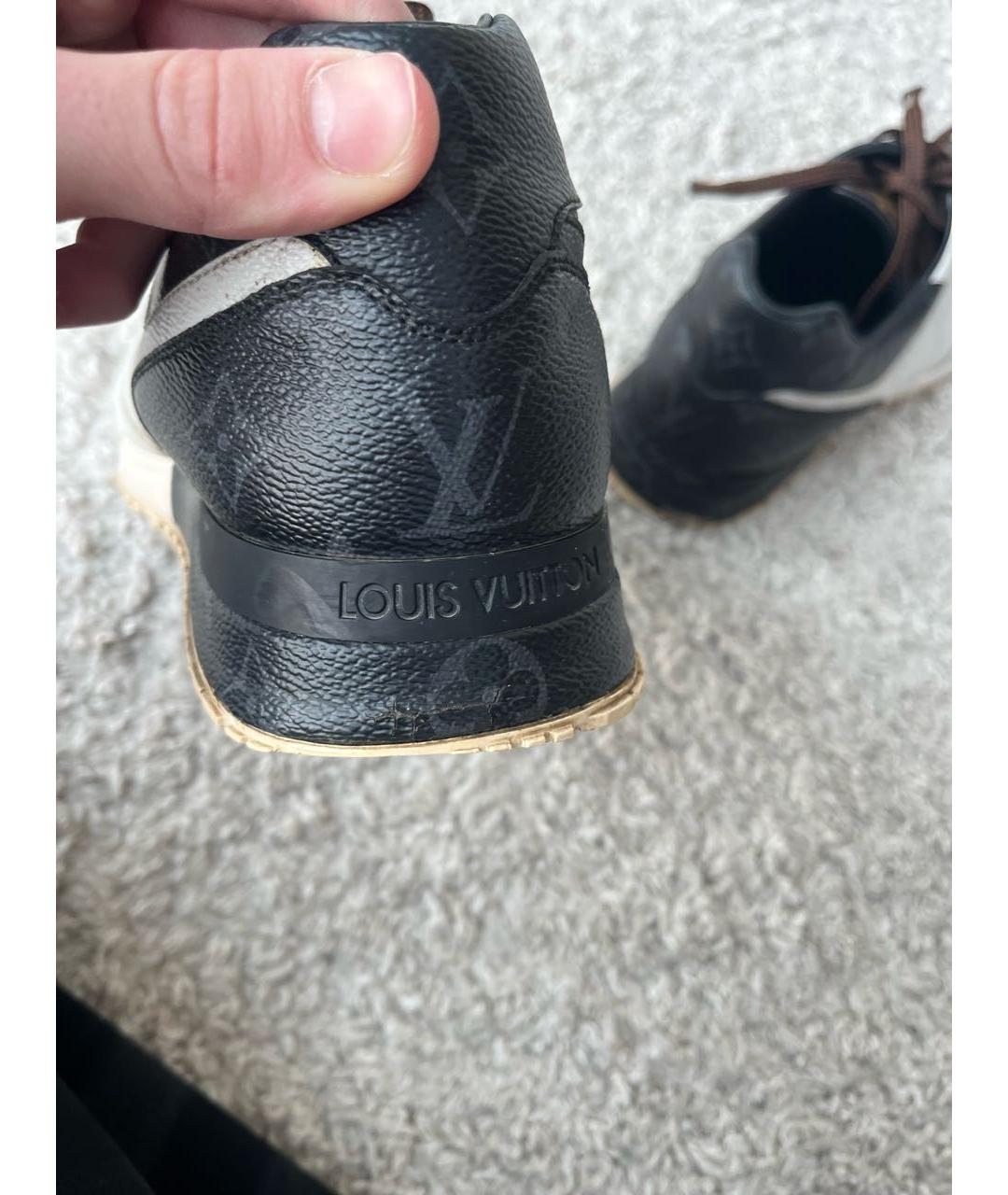 LOUIS VUITTON Коричневые кожаные кеды, фото 5
