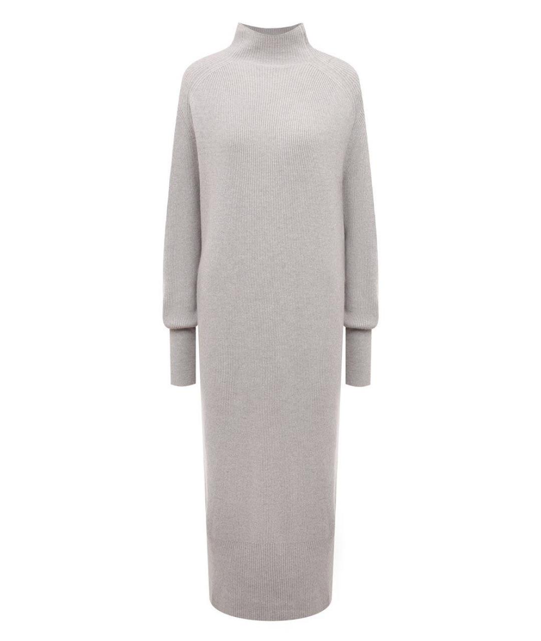 ANTONELLI FIRENZE Серое шерстяное повседневное платье, фото 1
