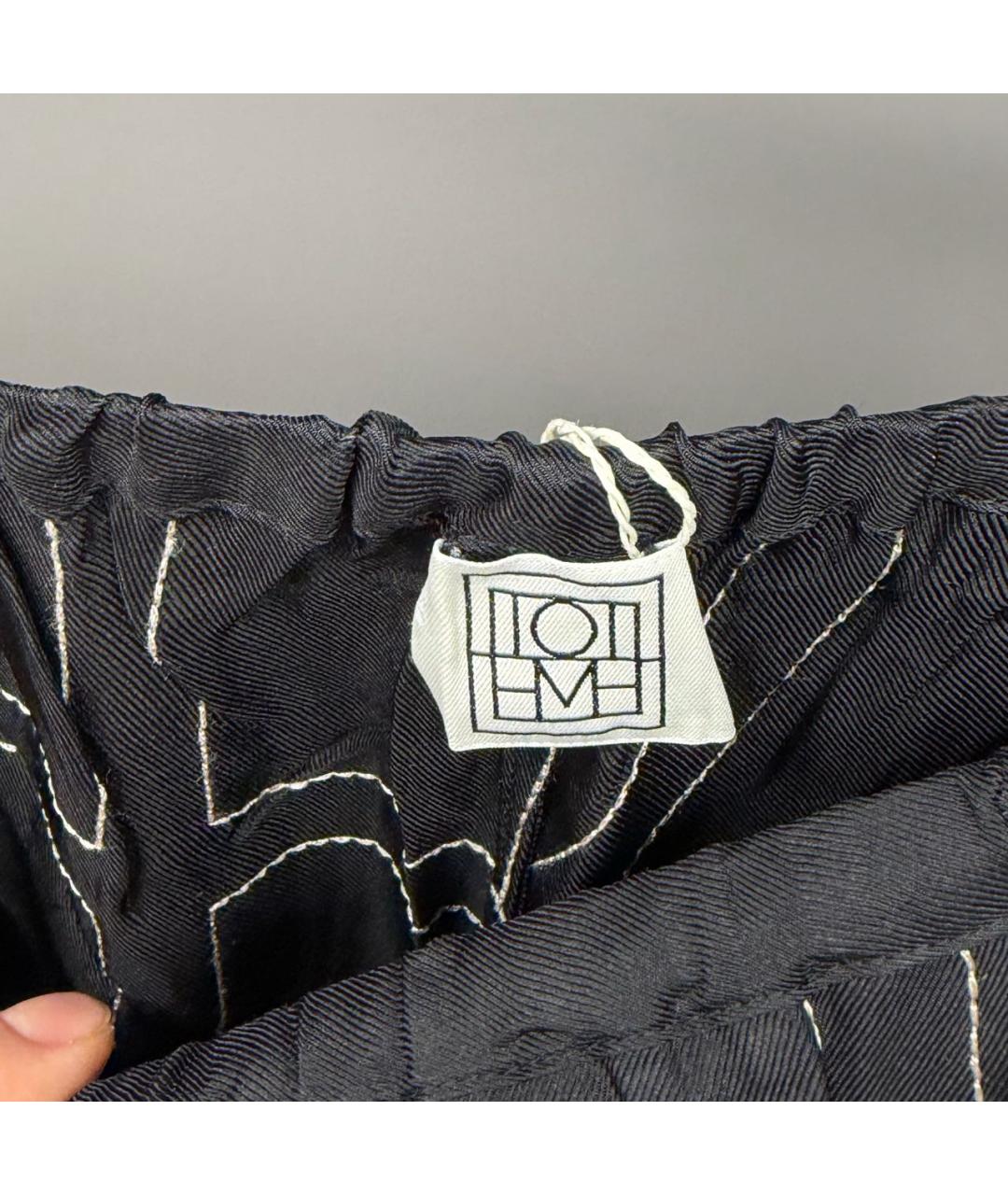 TOTEME Черный шелковый костюм с брюками, фото 5