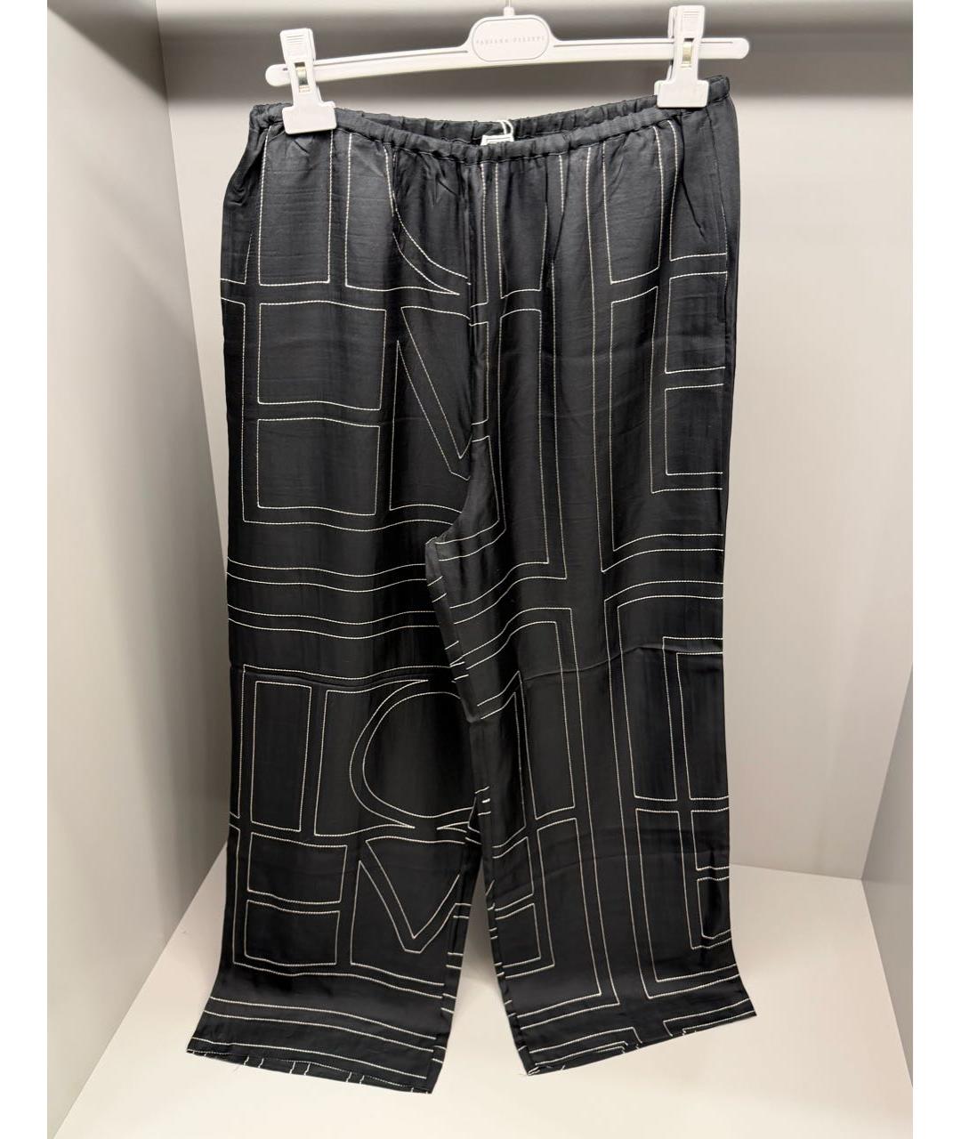 TOTEME Черный шелковый костюм с брюками, фото 4