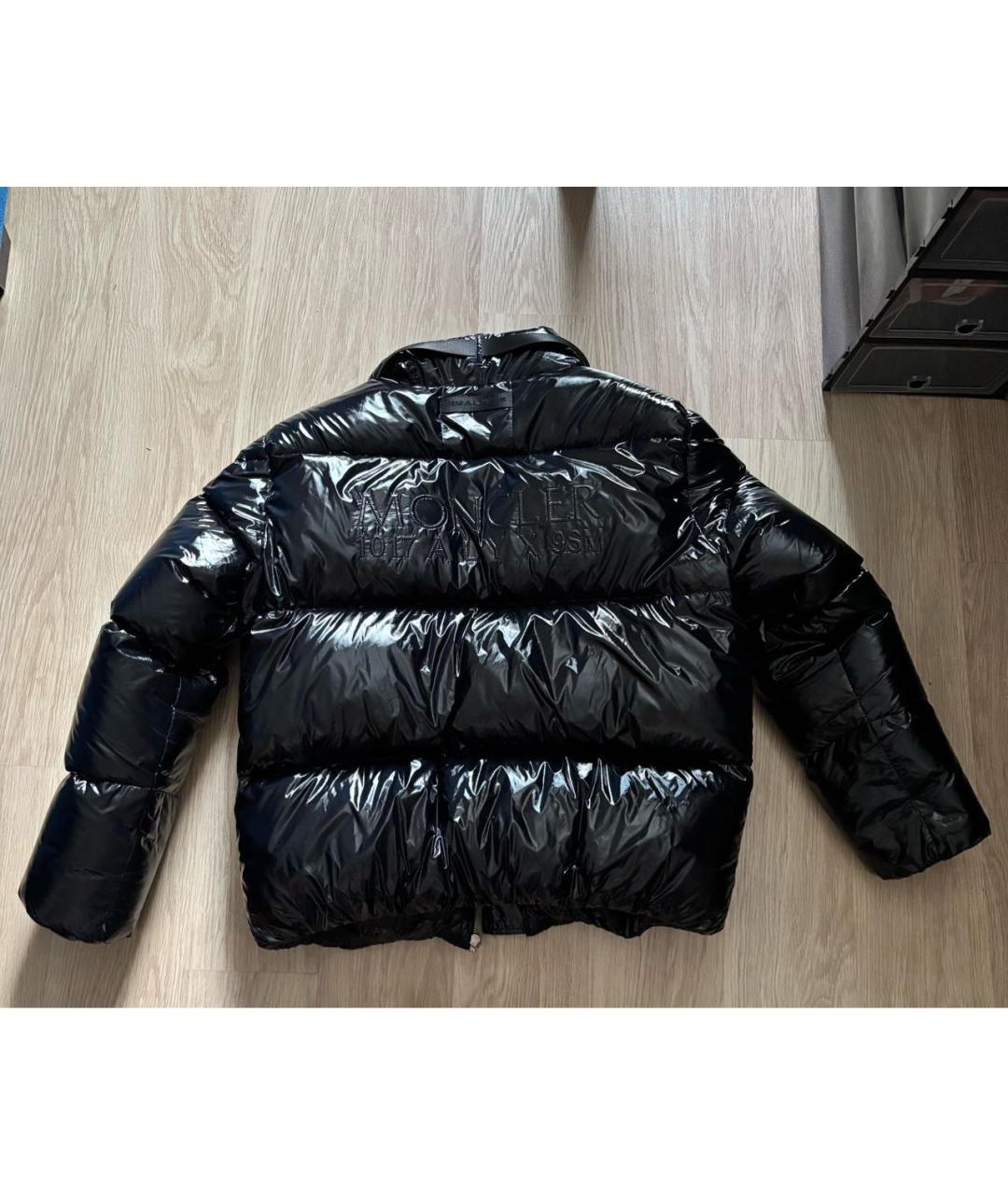 MONCLER Черный пуховик, фото 2