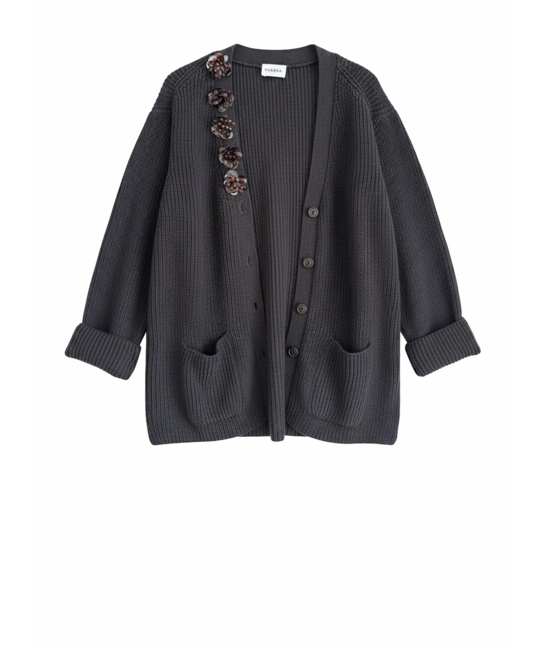 P.A.R.O.S.H. Коричневый шерстяной кардиган, фото 1