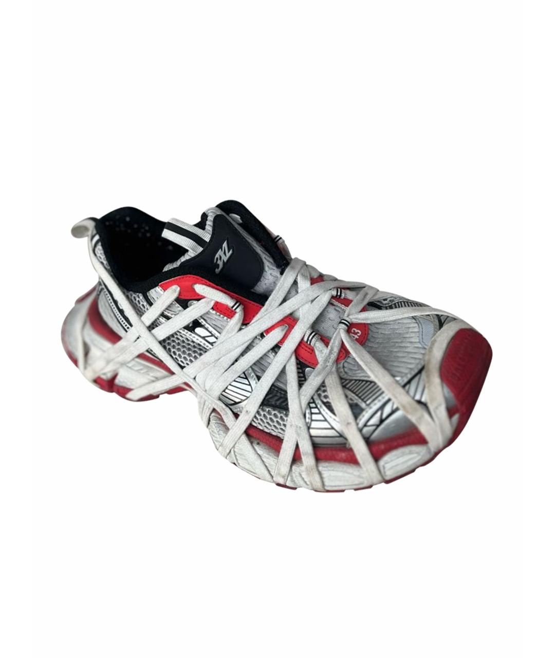 BALENCIAGA Белые кожаные низкие кроссовки / кеды, фото 1