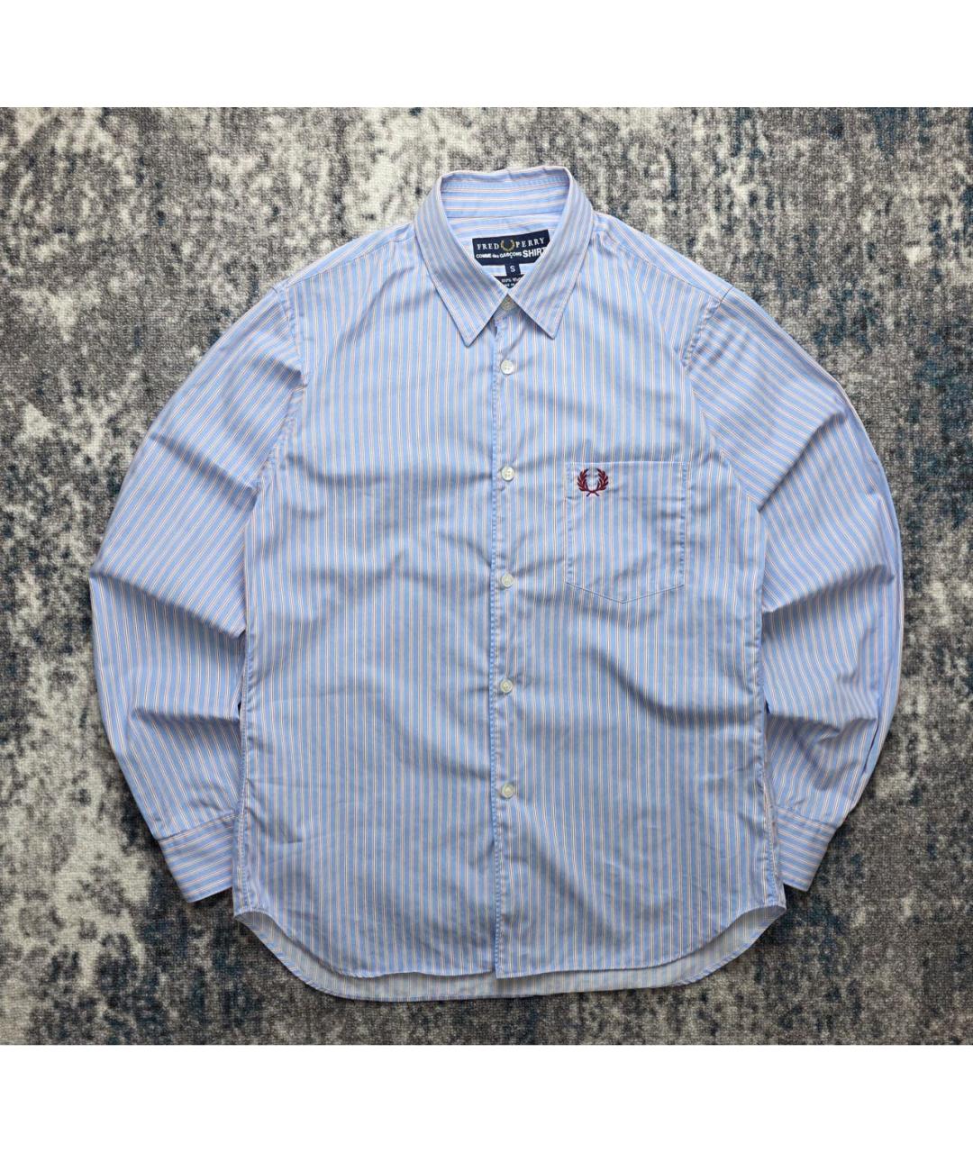 COMME DES GARÇONS SHIRT Голубая хлопковая классическая рубашка, фото 6