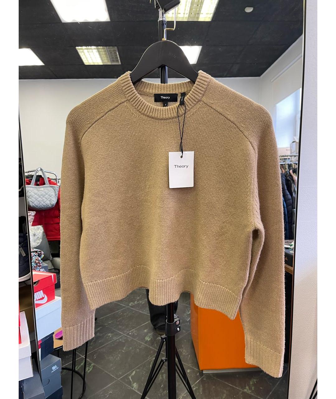THEORY Коричневый кашемировый джемпер / свитер, фото 2