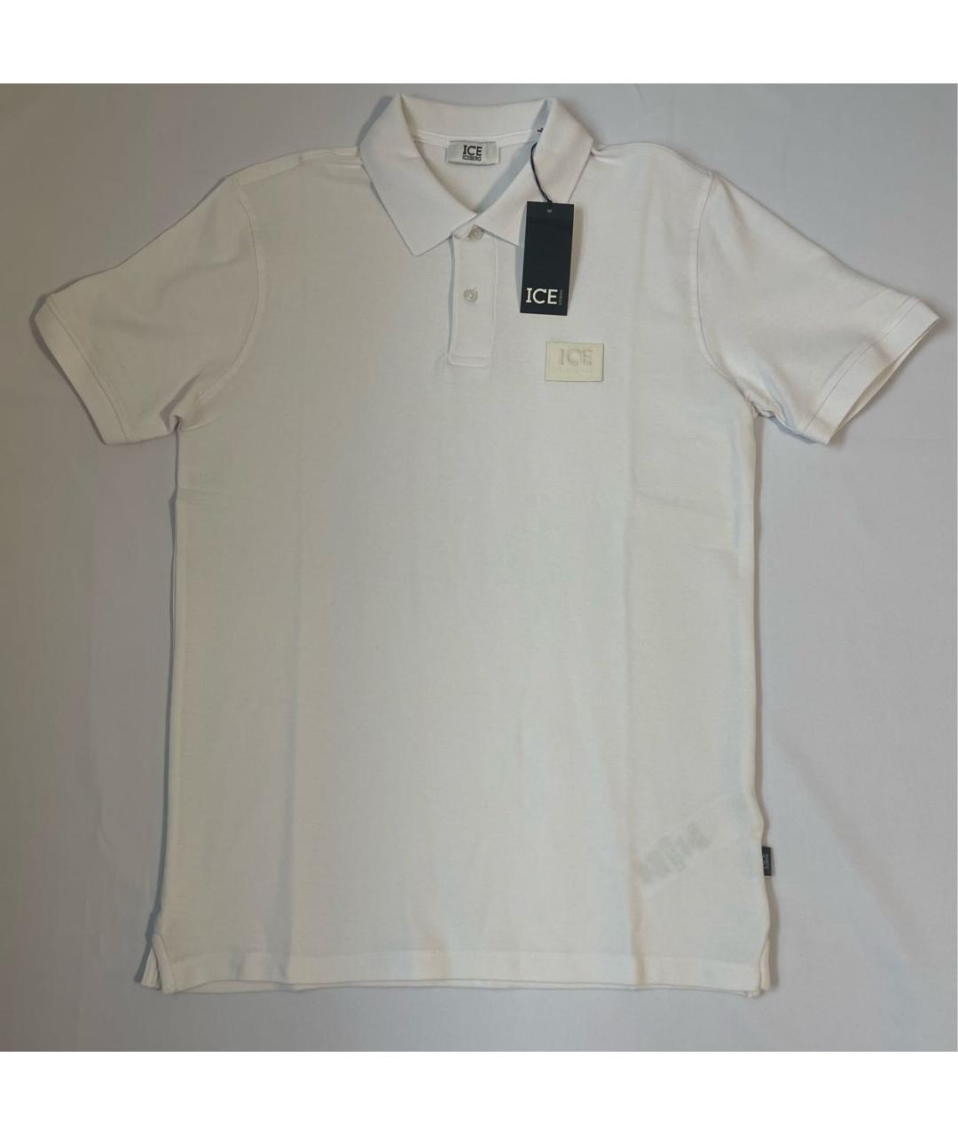 ICEBERG Белое хлопковое поло с коротким рукавом, фото 5