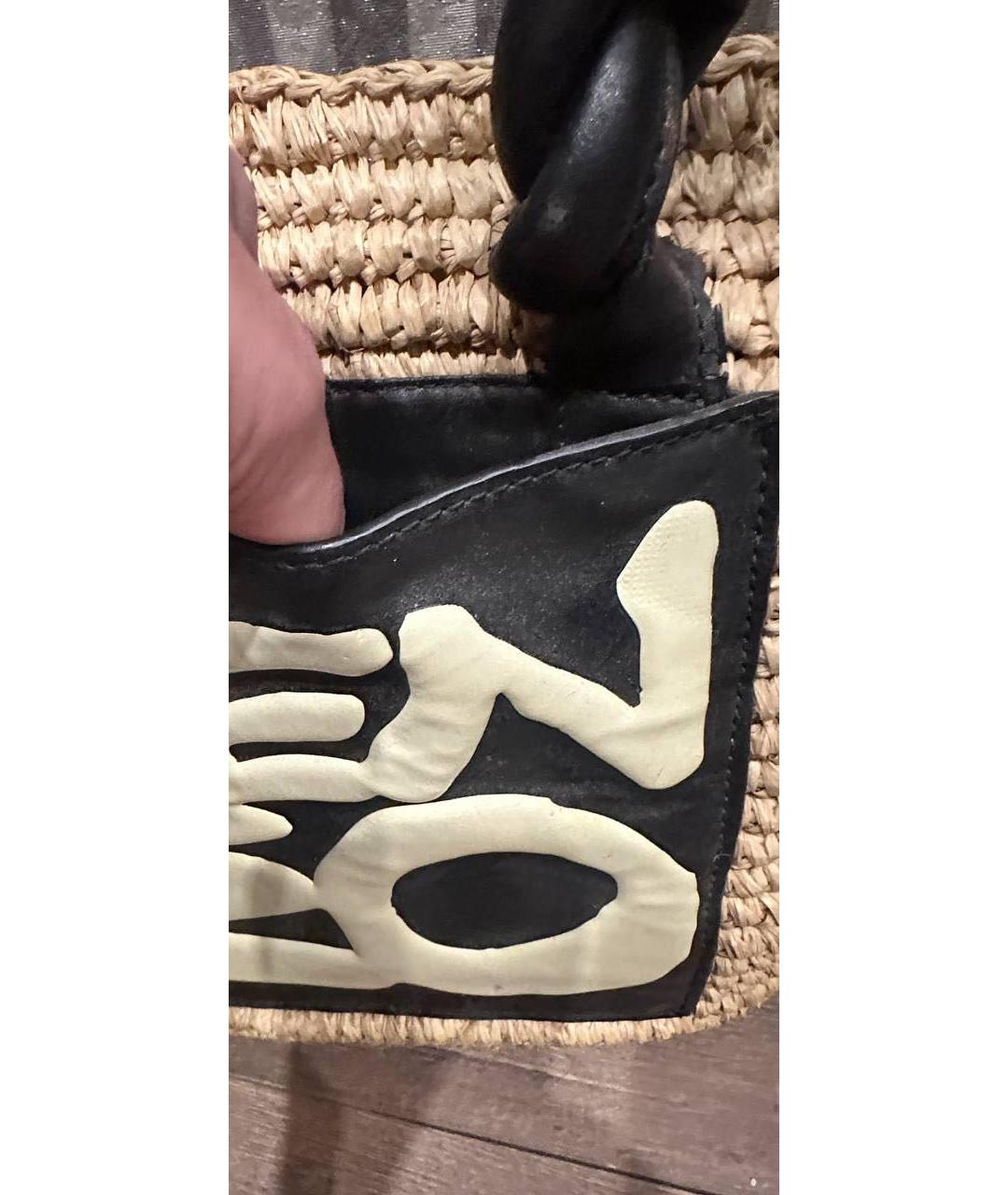 KENZO Бежевая пляжная сумка, фото 5