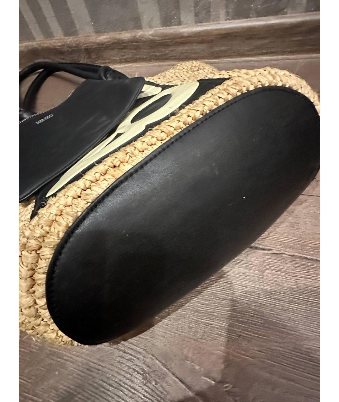 KENZO Бежевая пляжная сумка, фото 3