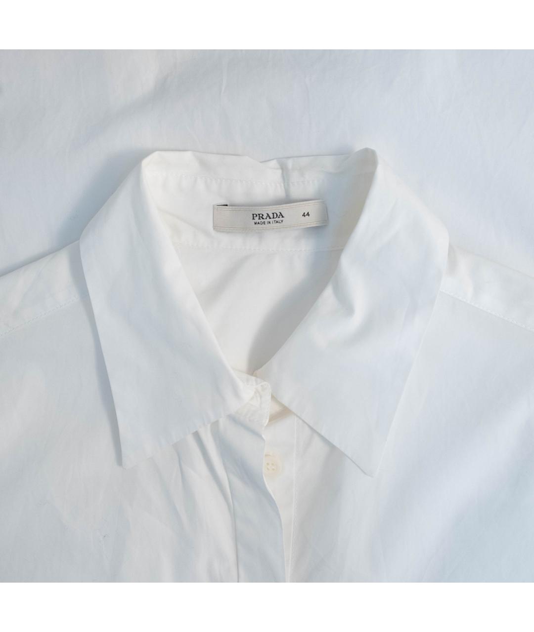 PRADA Белая хлопковая туника, фото 3