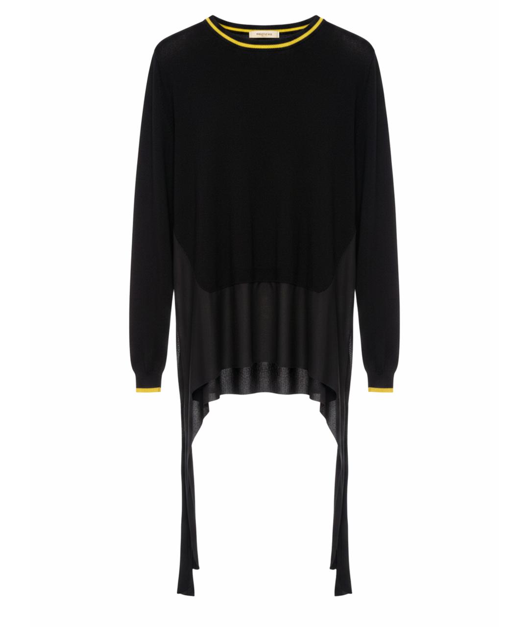 NO. 21 Черный хлопковый костюм с брюками, фото 1