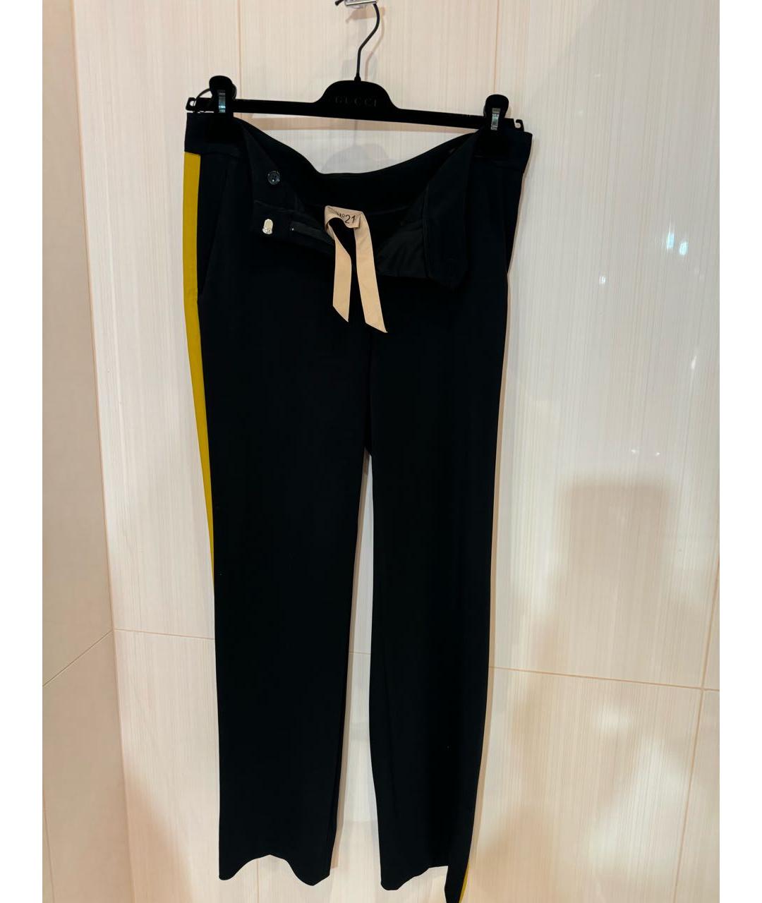 NO. 21 Черный хлопковый костюм с брюками, фото 6