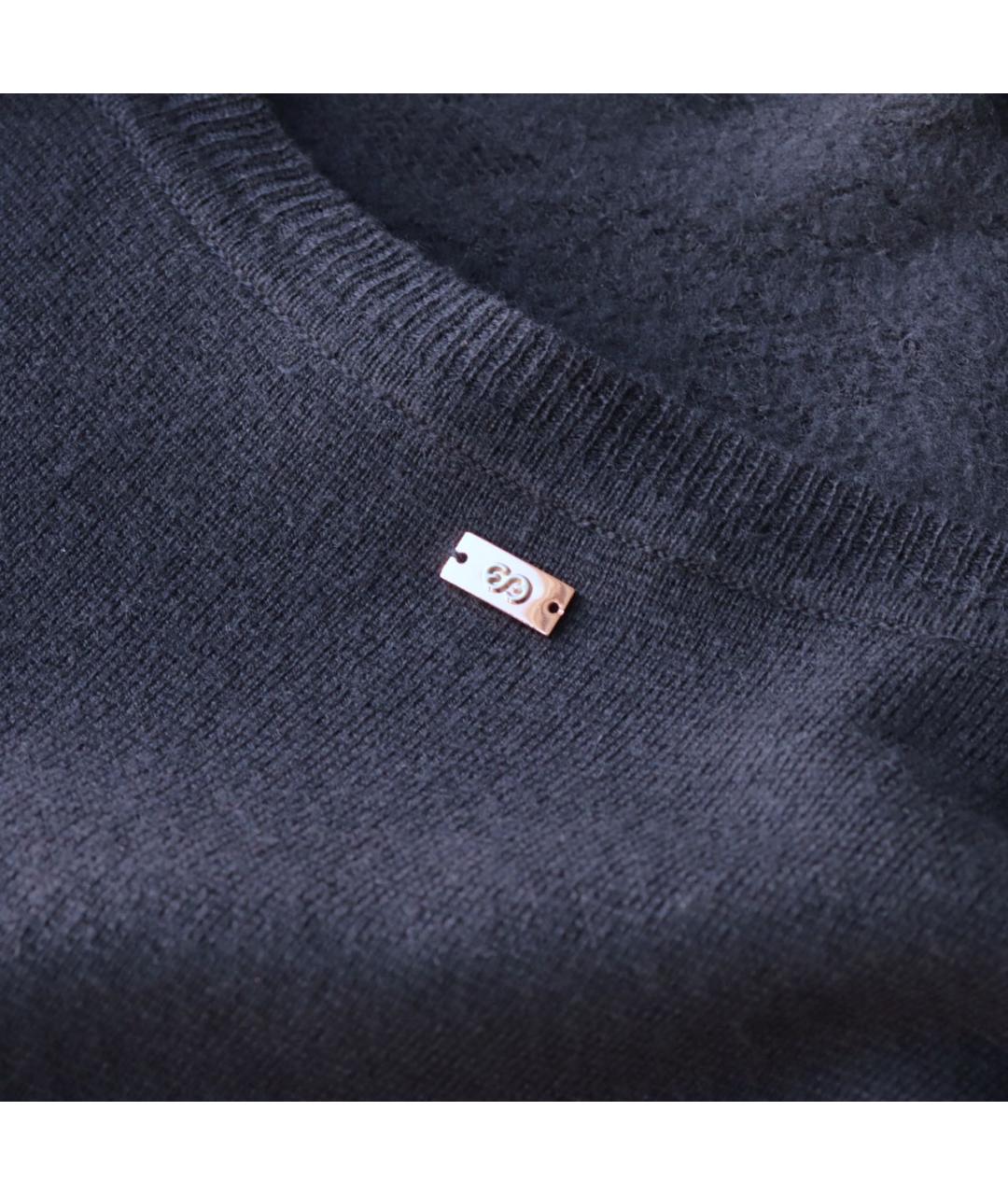 ESCADA Темно-синее шерстяное повседневное платье, фото 7