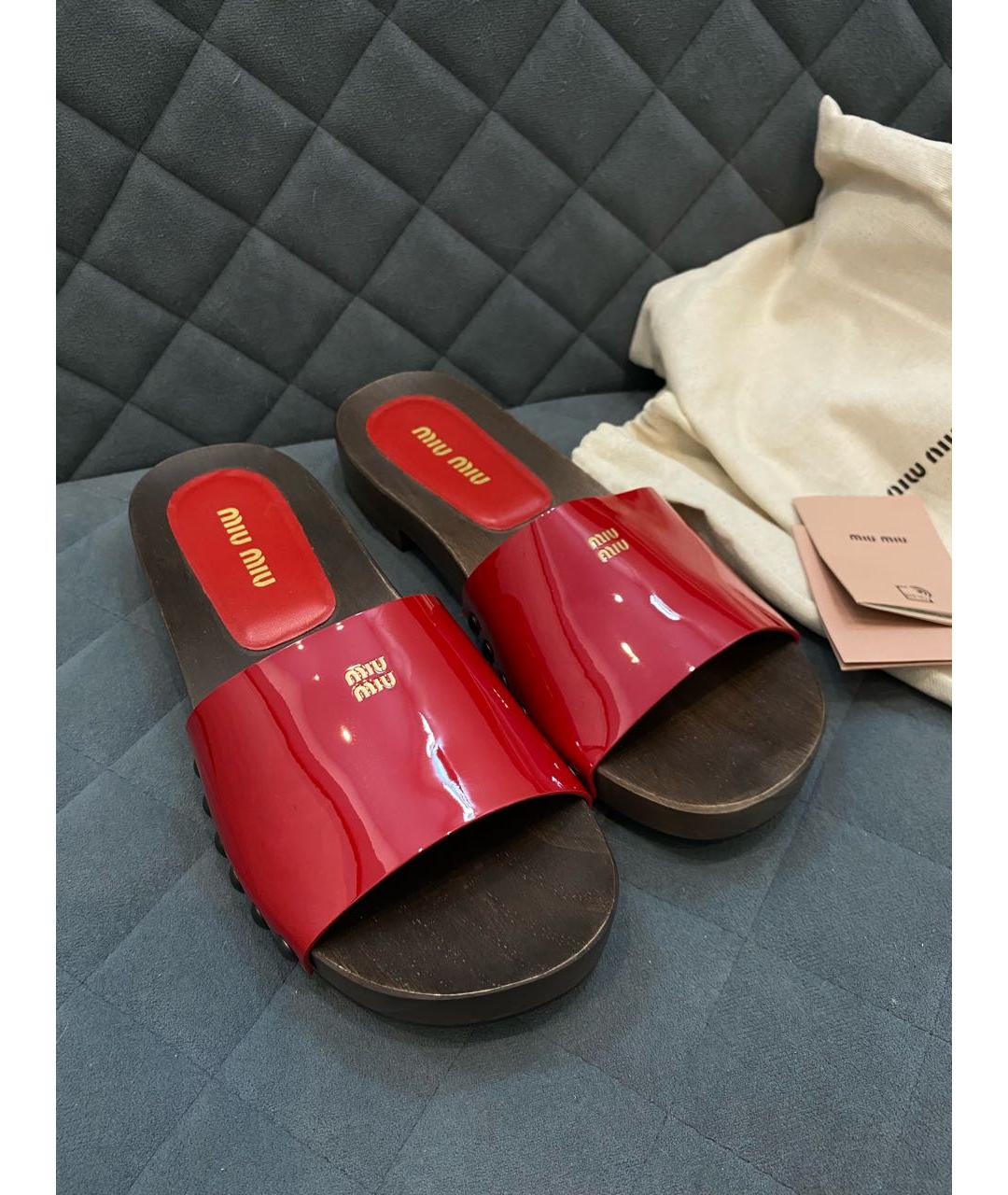 MIU MIU Мульти шлепанцы, фото 2