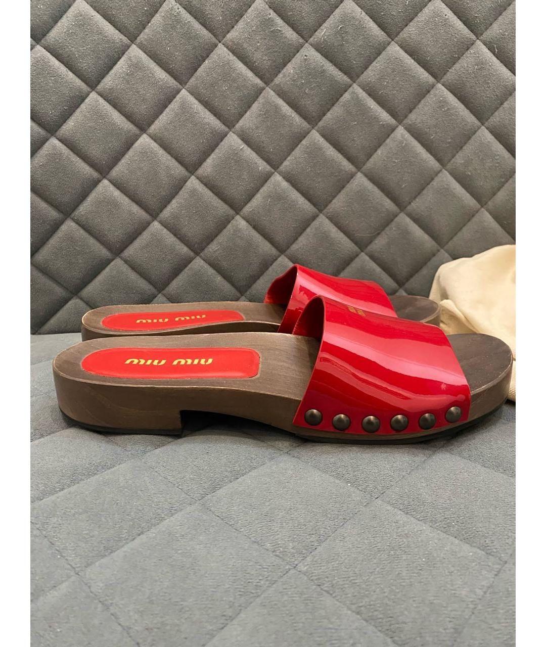 MIU MIU Мульти шлепанцы, фото 6