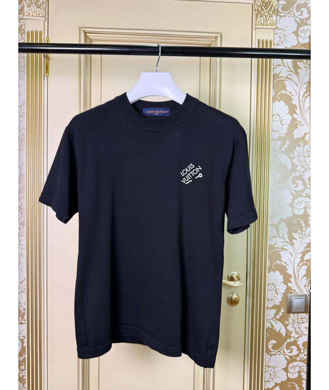 LOUIS VUITTON Черная футболка, фото 6