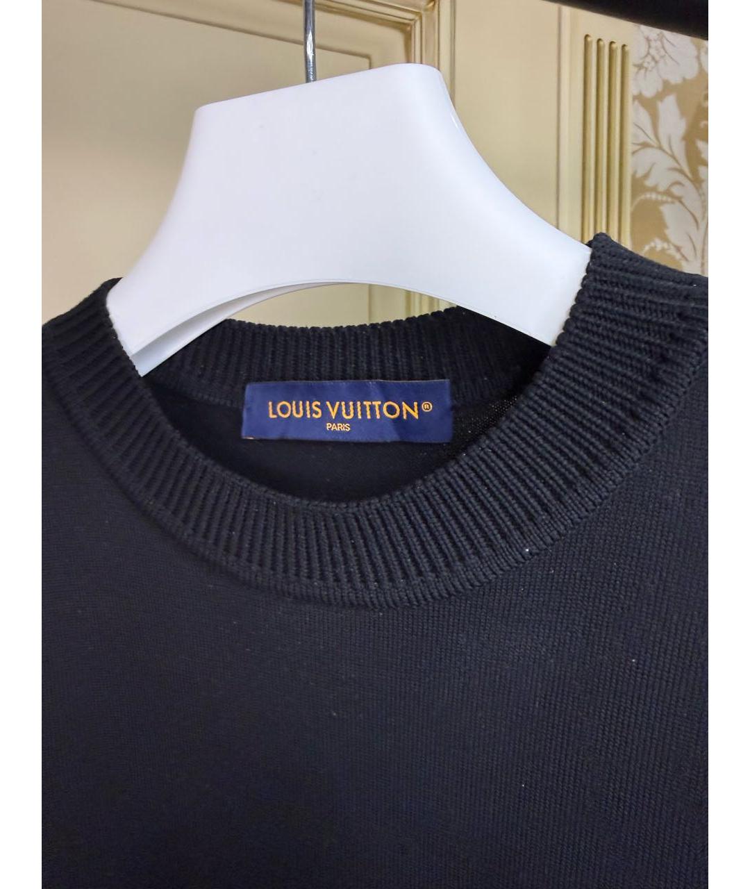LOUIS VUITTON Черная футболка, фото 3
