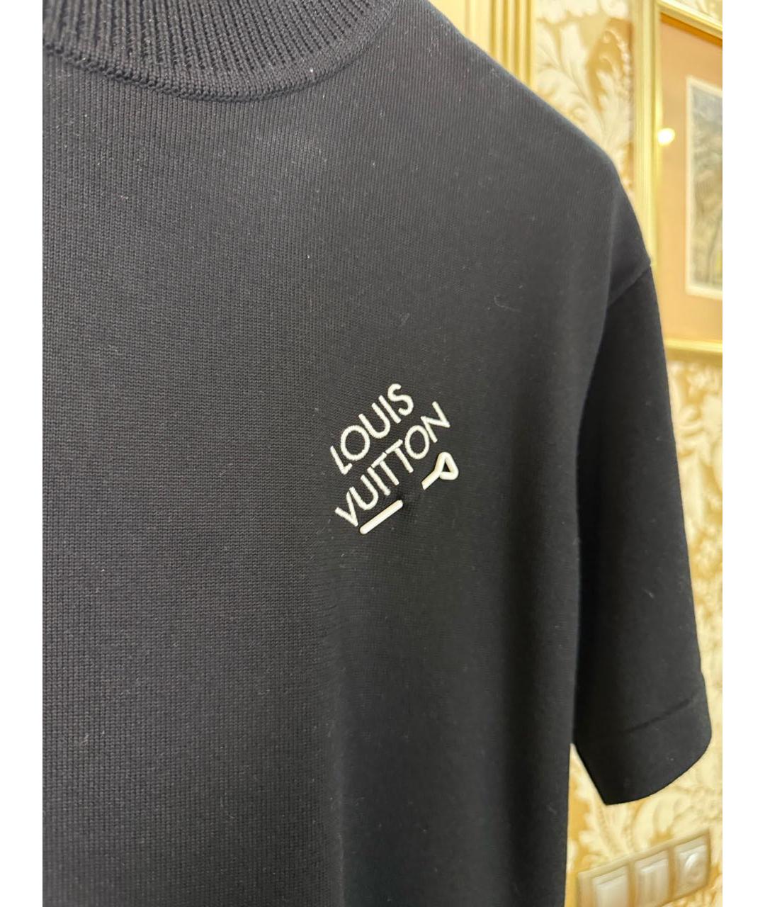 LOUIS VUITTON Черная футболка, фото 4